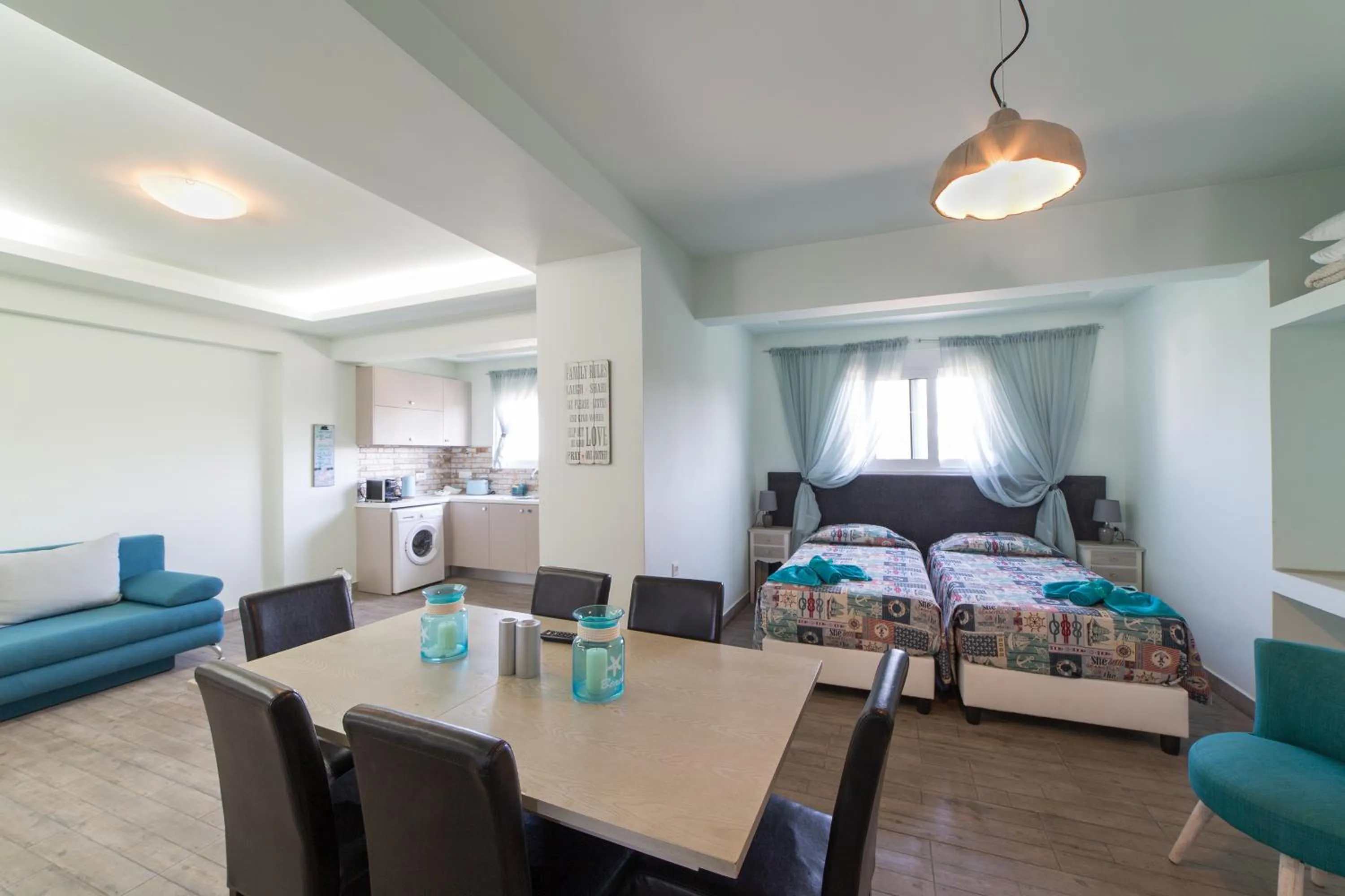 Dining area, Bed in Anelia Boutique Studios & Apartments