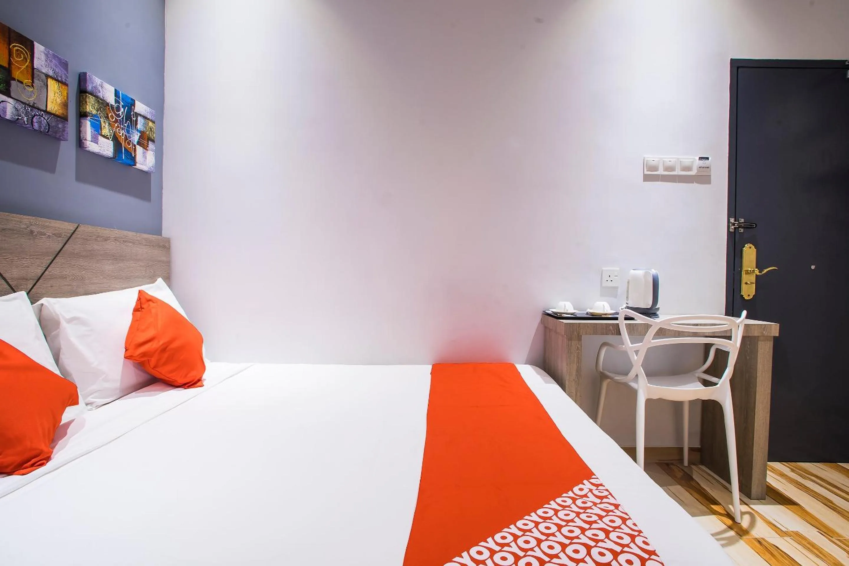 Bedroom, Bed in Hotel O Gs Hotels Near Strand Mall