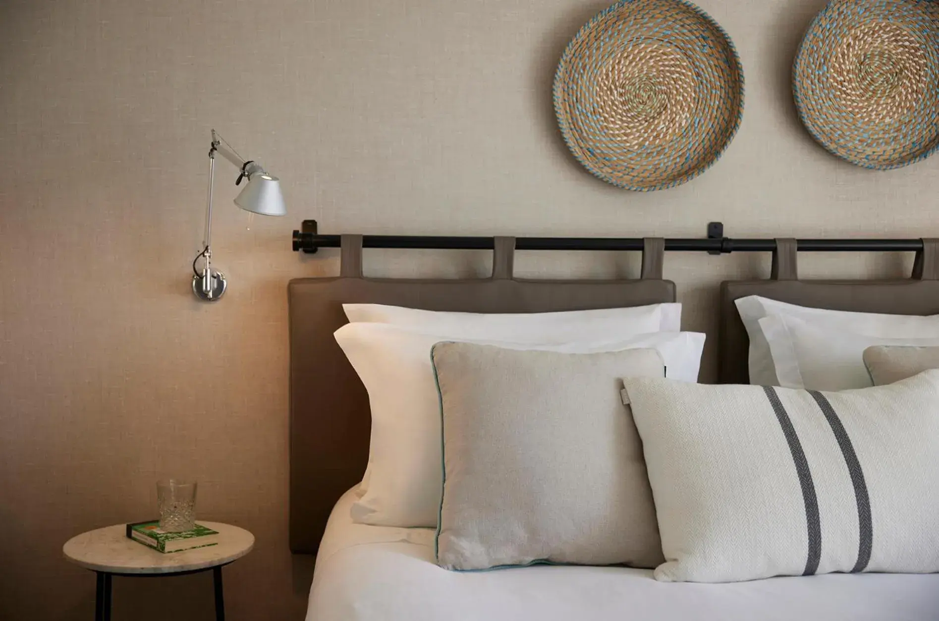 Decorative detail, Bed in Santiago Hotel Decorative detail, Bed in Santiago Hotel