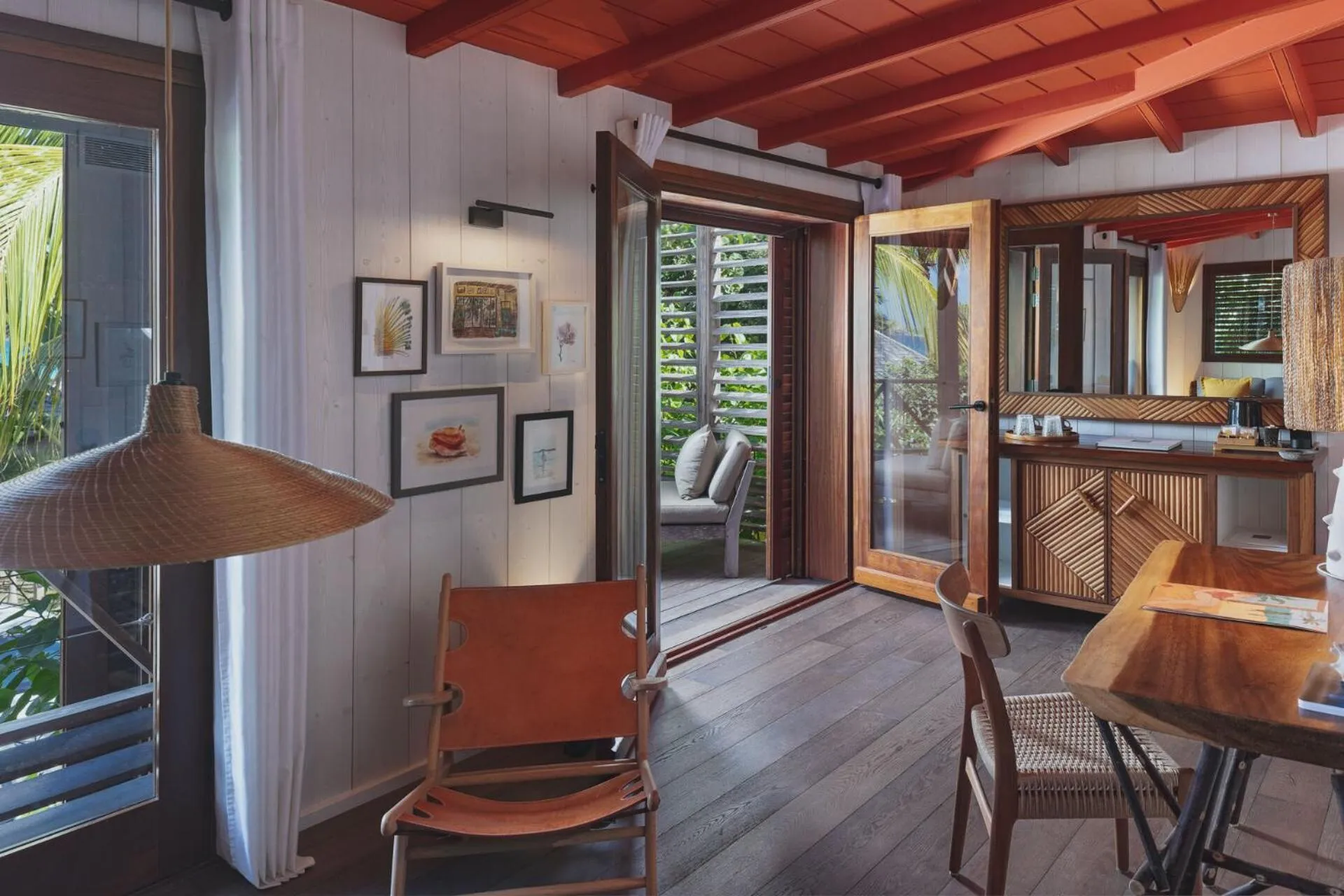 Kitchen or kitchenette in Hotel Manapany