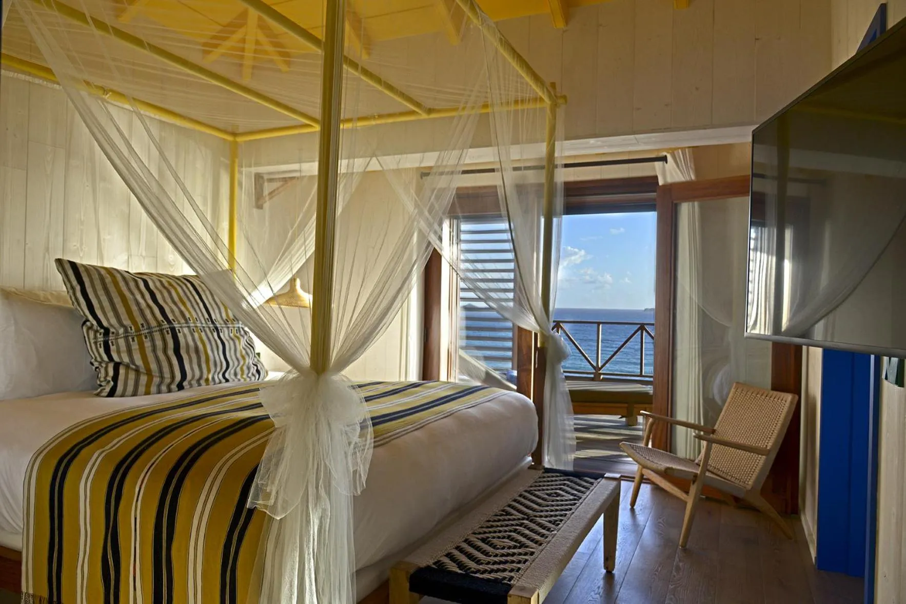 Bedroom, Bed in Hotel Manapany