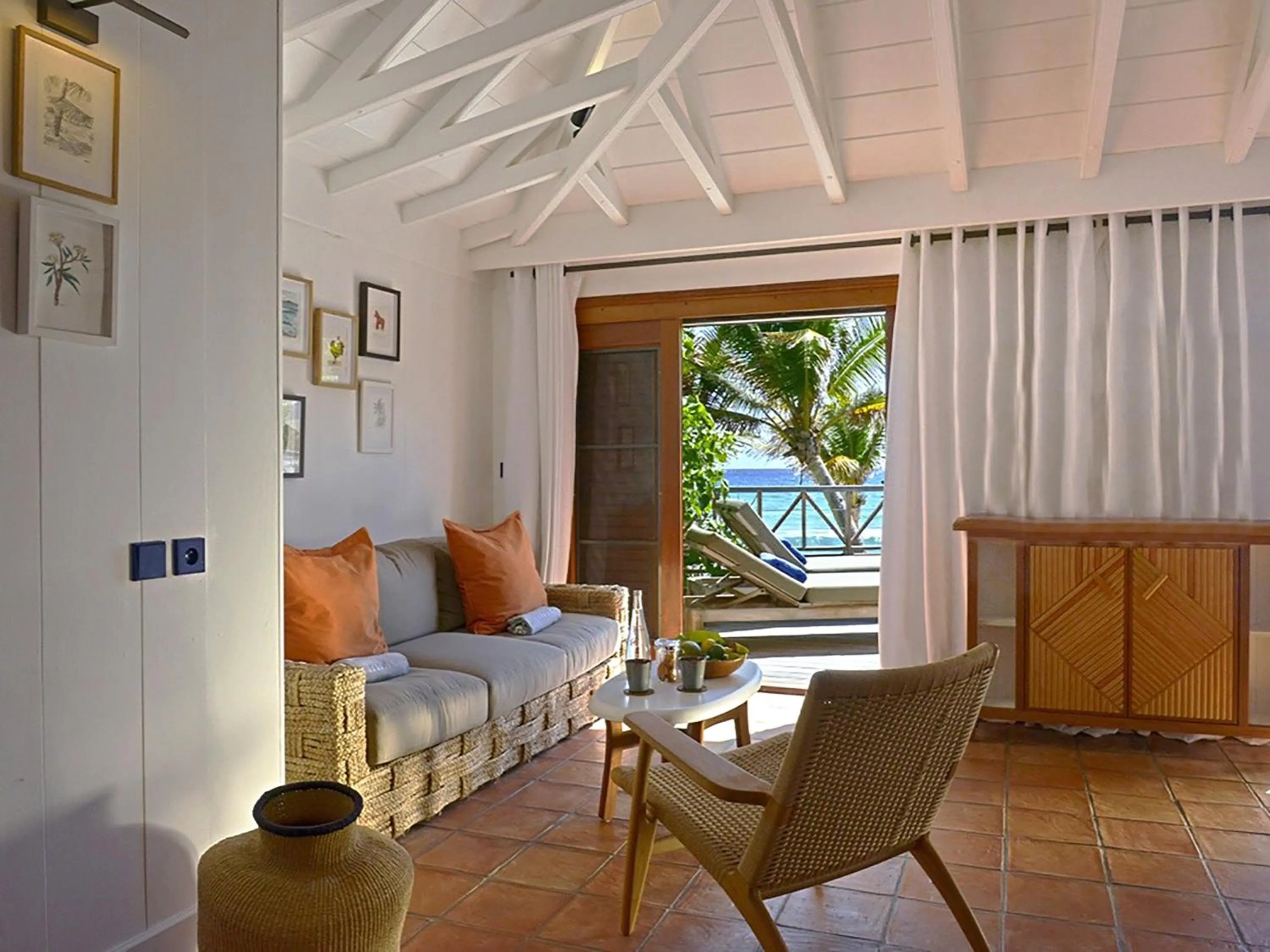 Living room in Hotel Manapany