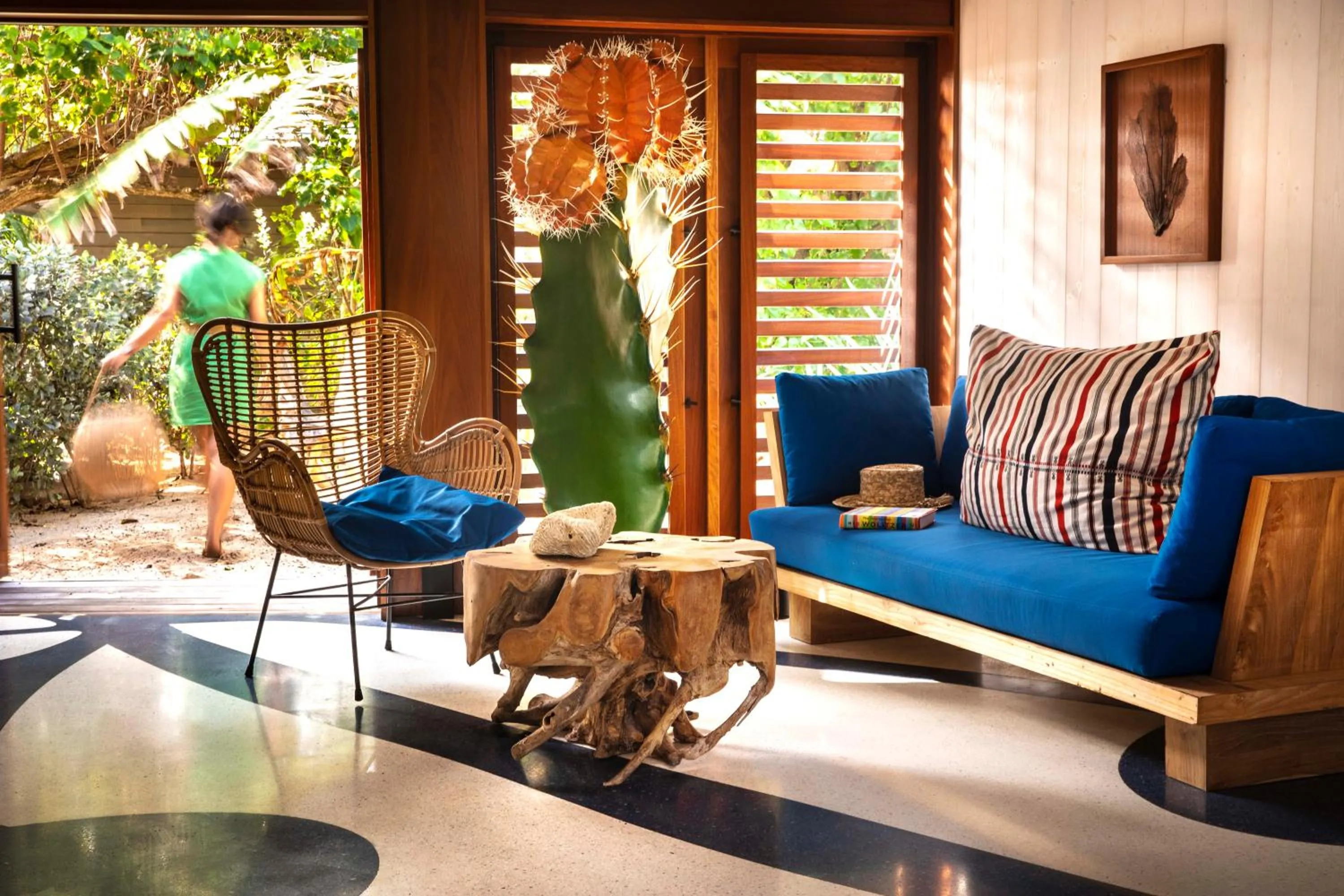 Seating area in Hotel Manapany