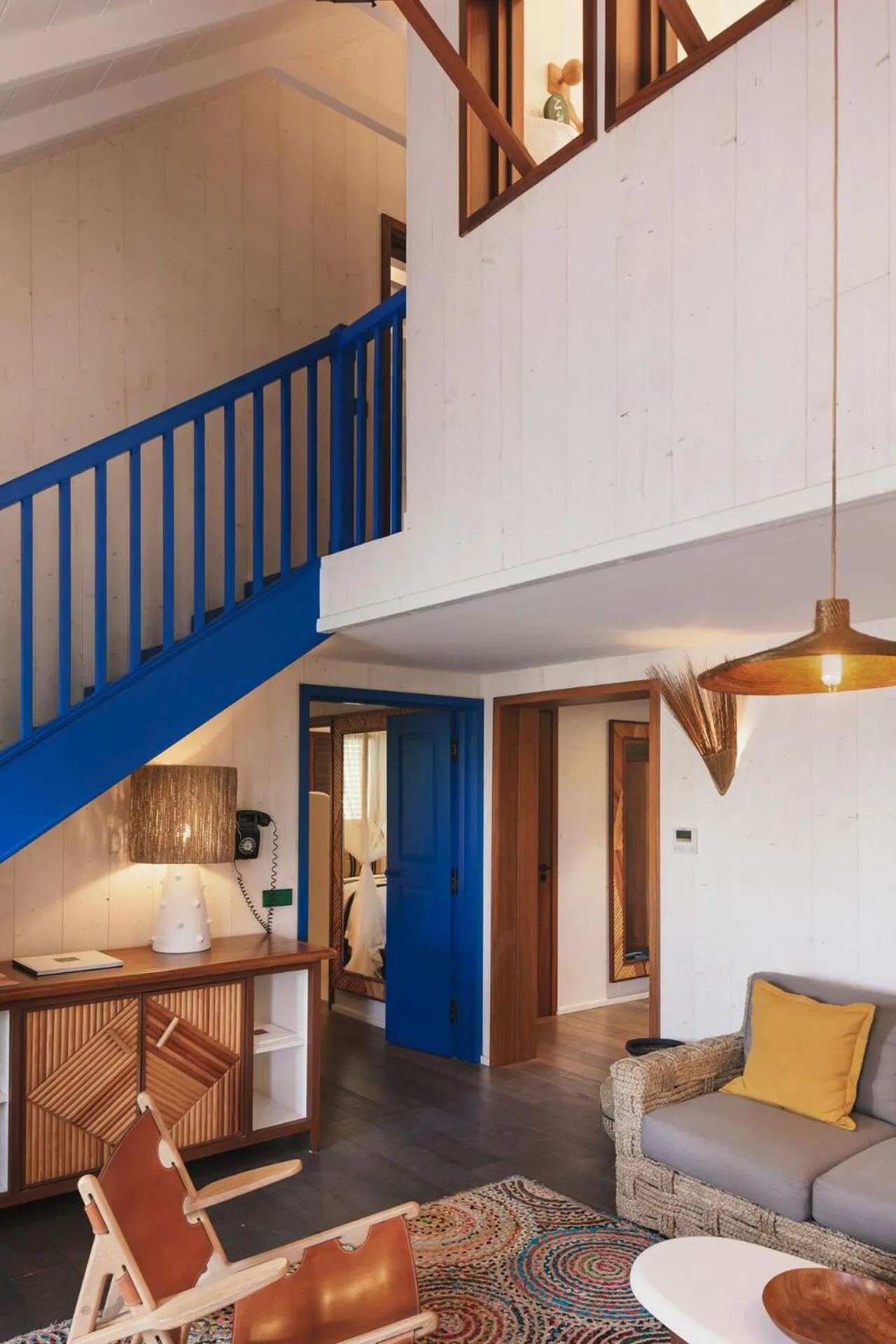 Living room, Bed in Hotel Manapany