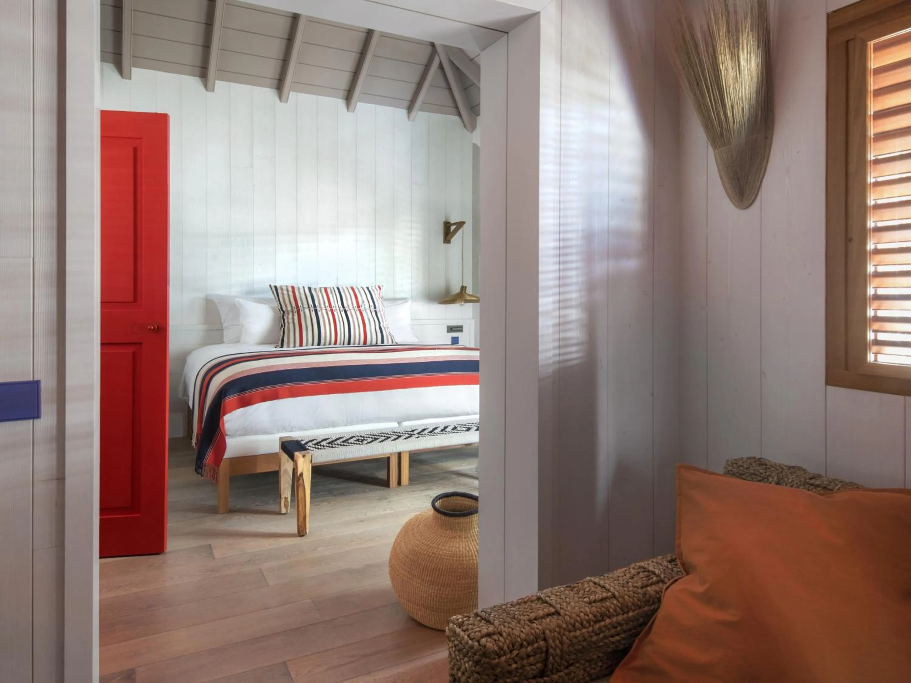 Bedroom, Bed in Hotel Manapany