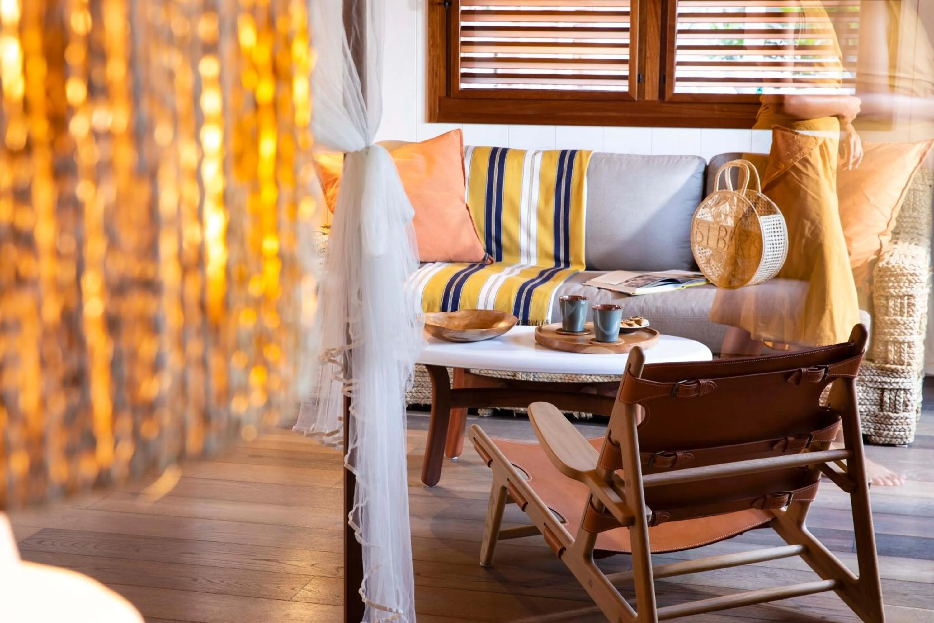 Seating area in Hotel Manapany