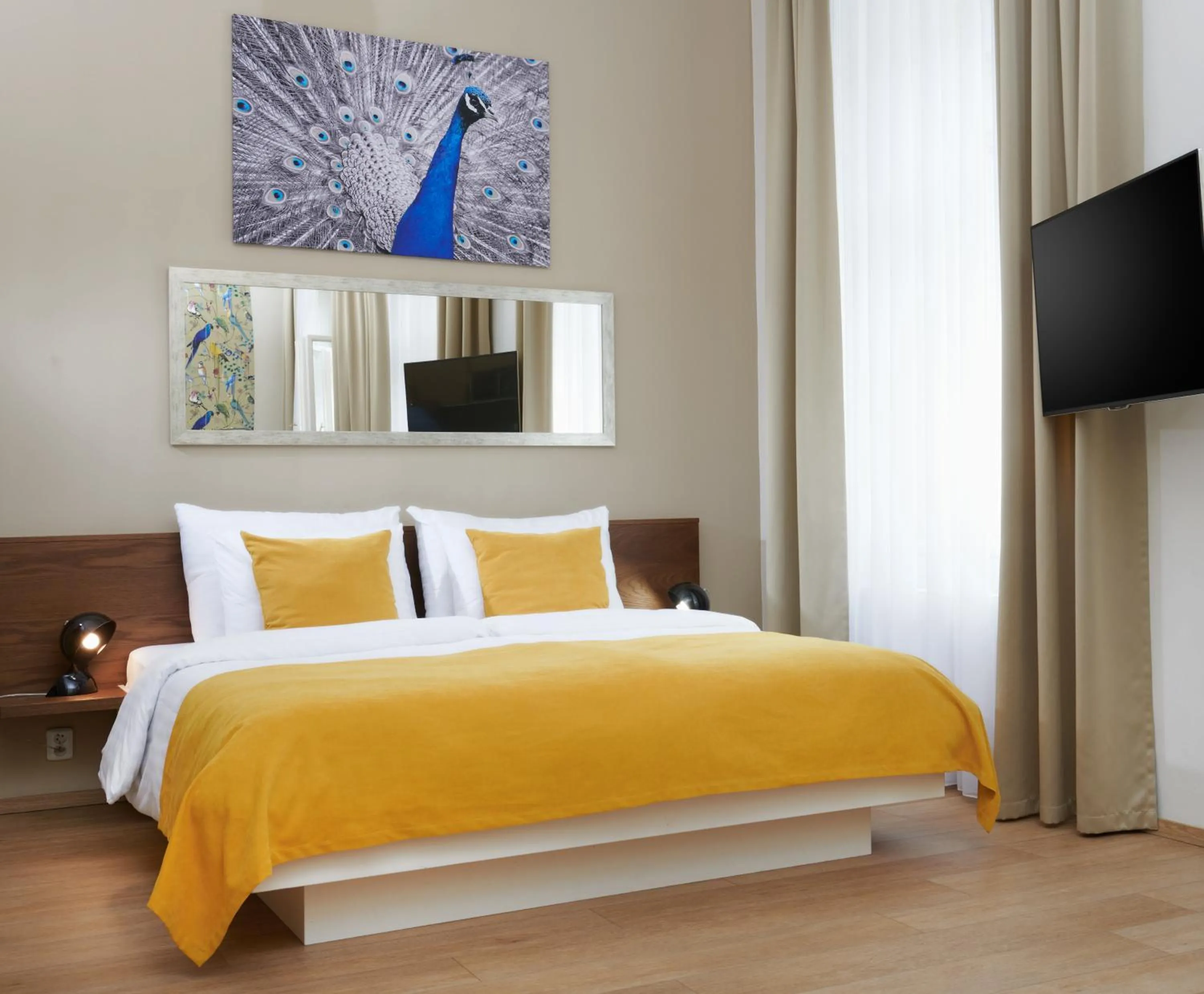 Bedroom, Bed in City Nest Apartments by Adrez