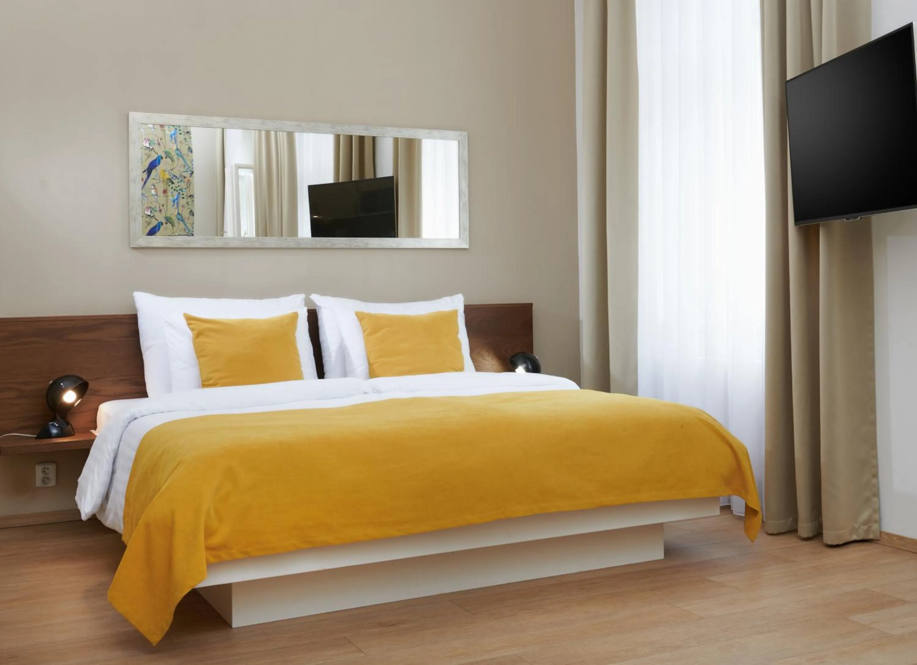 Bedroom, Bed in City Nest Apartments by Adrez