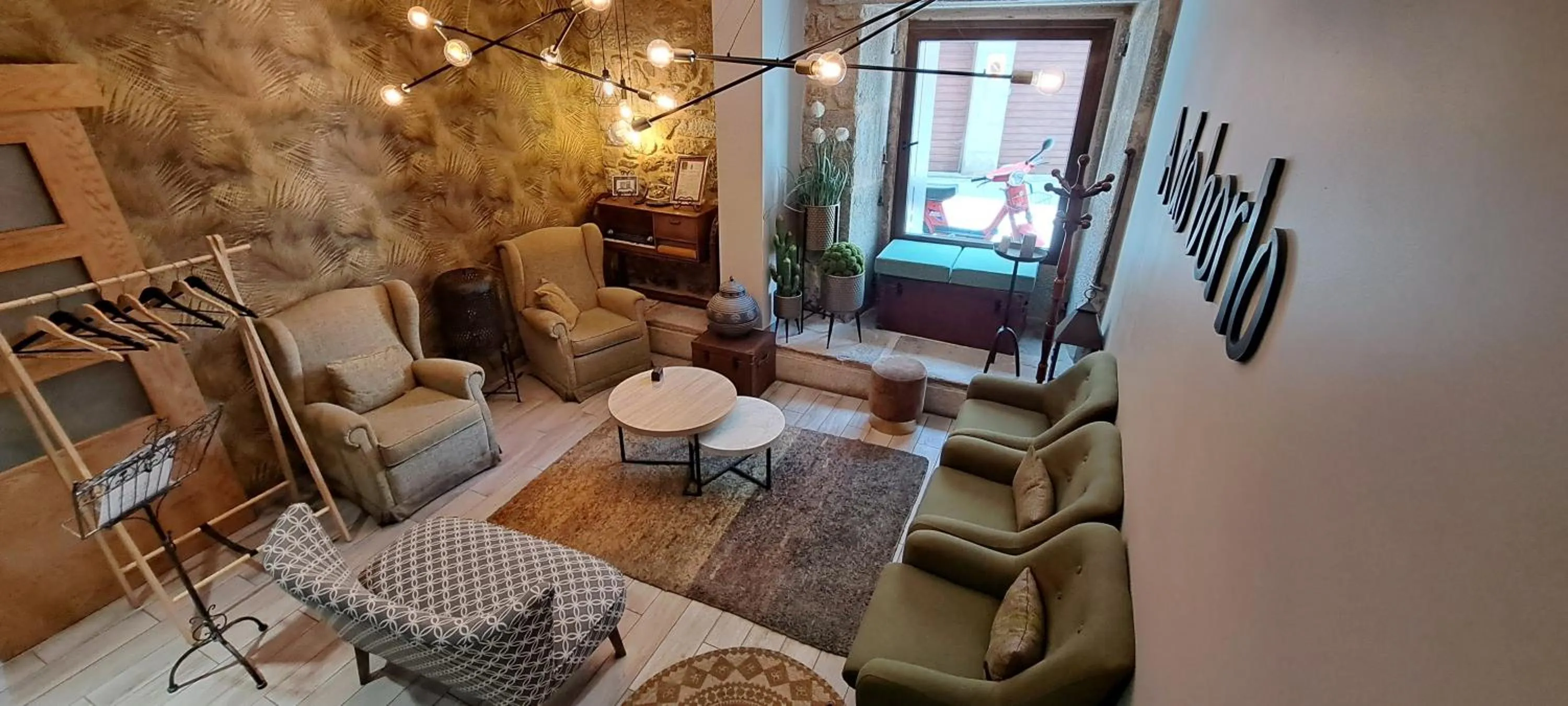 Living room in Hotel Roquiño