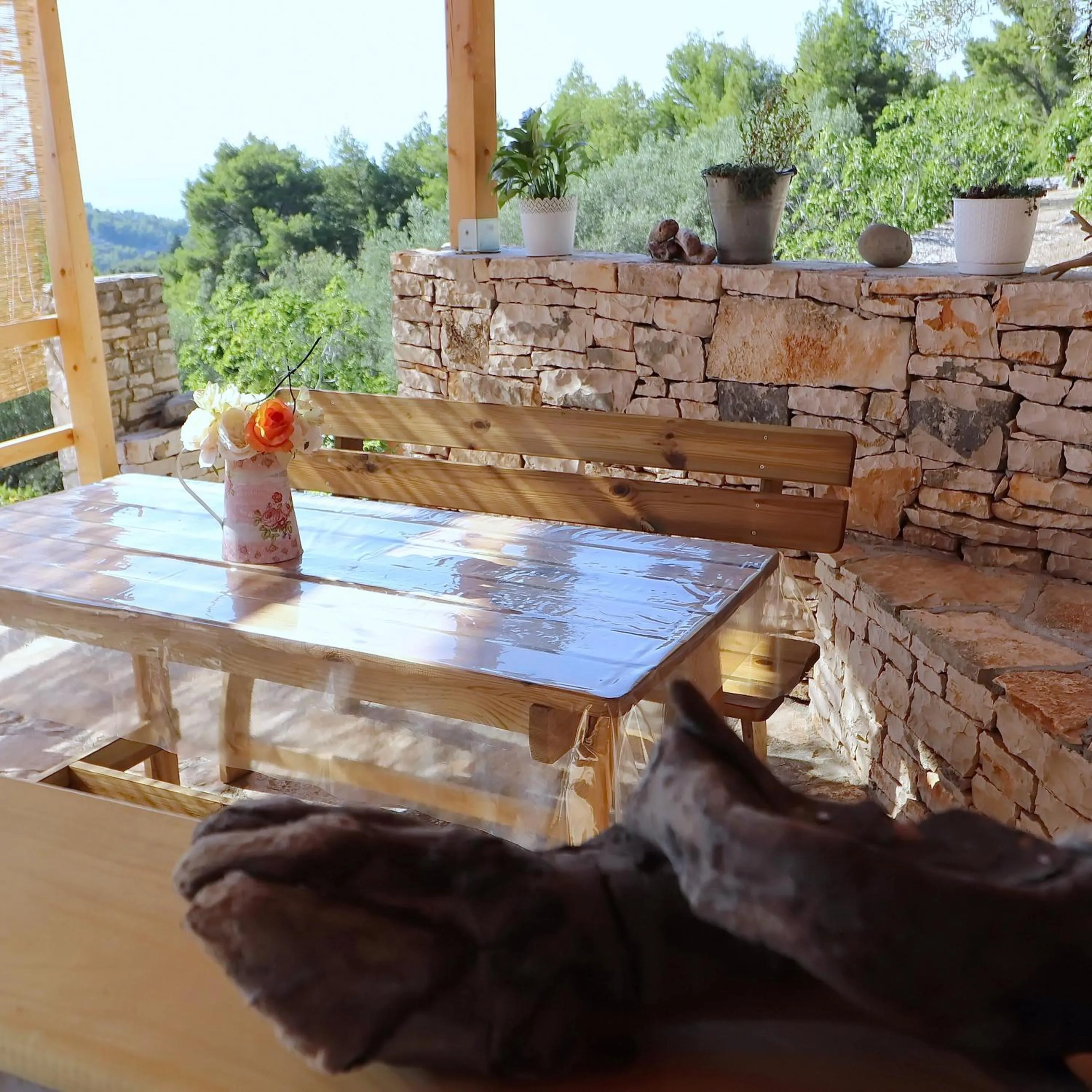 Balcony/Terrace in Greenside Cottage Lumi