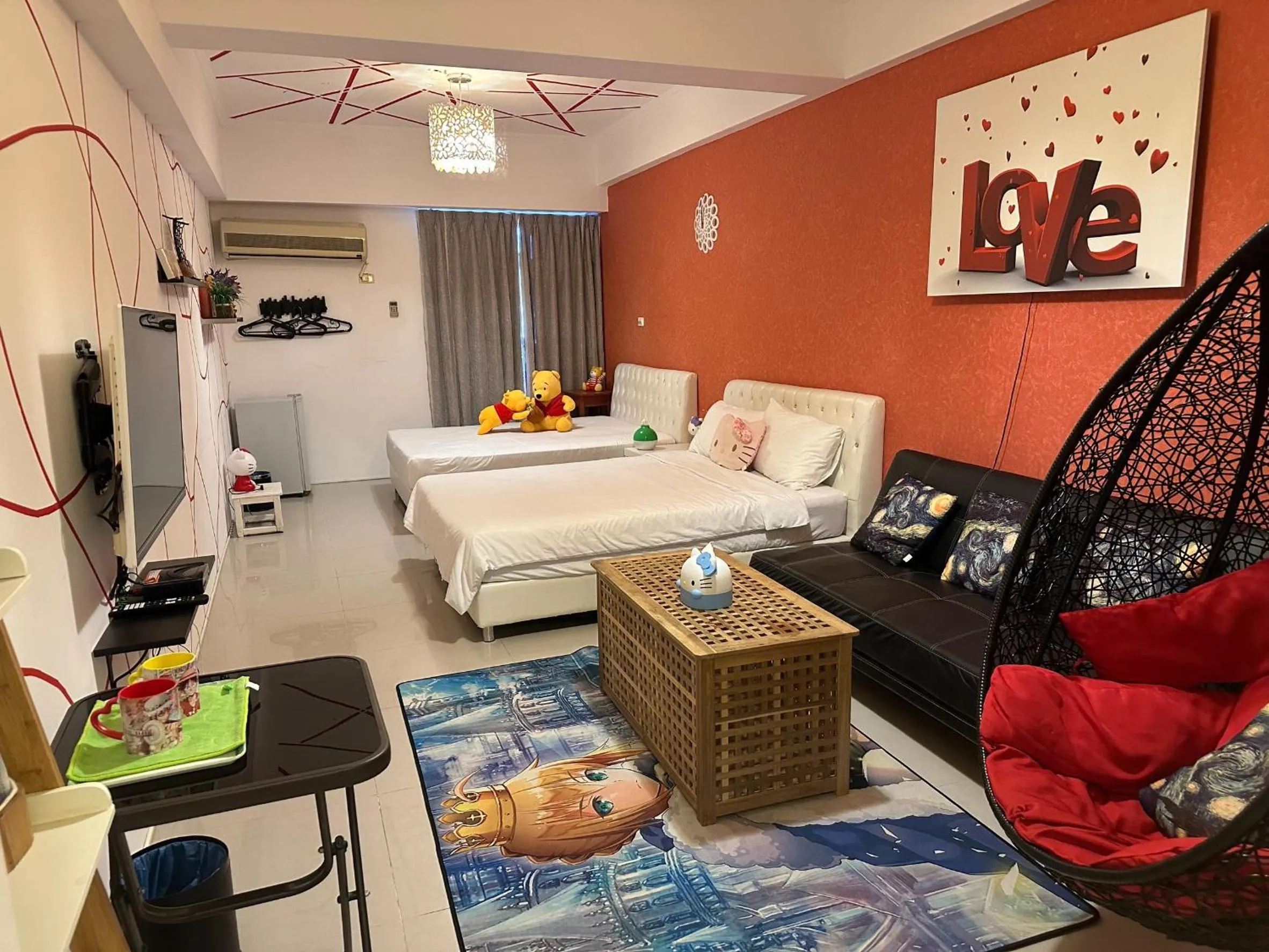 Photo of the whole room, Bed in Kenting Mola