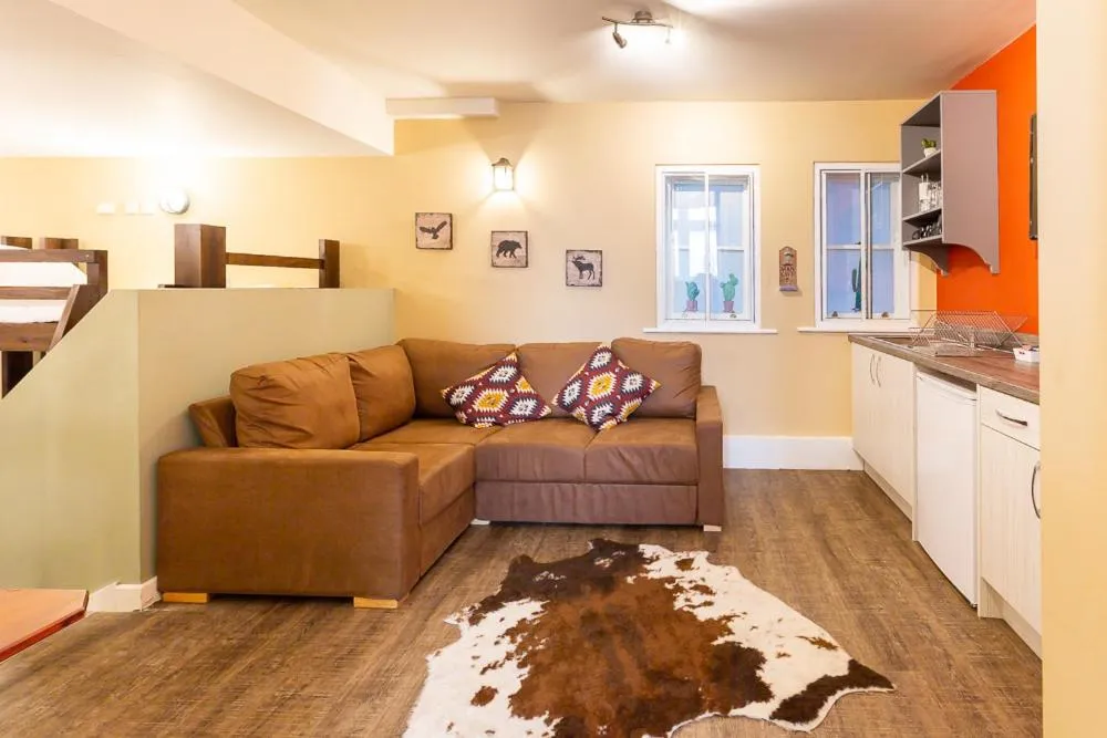 Living room in Honeypot House