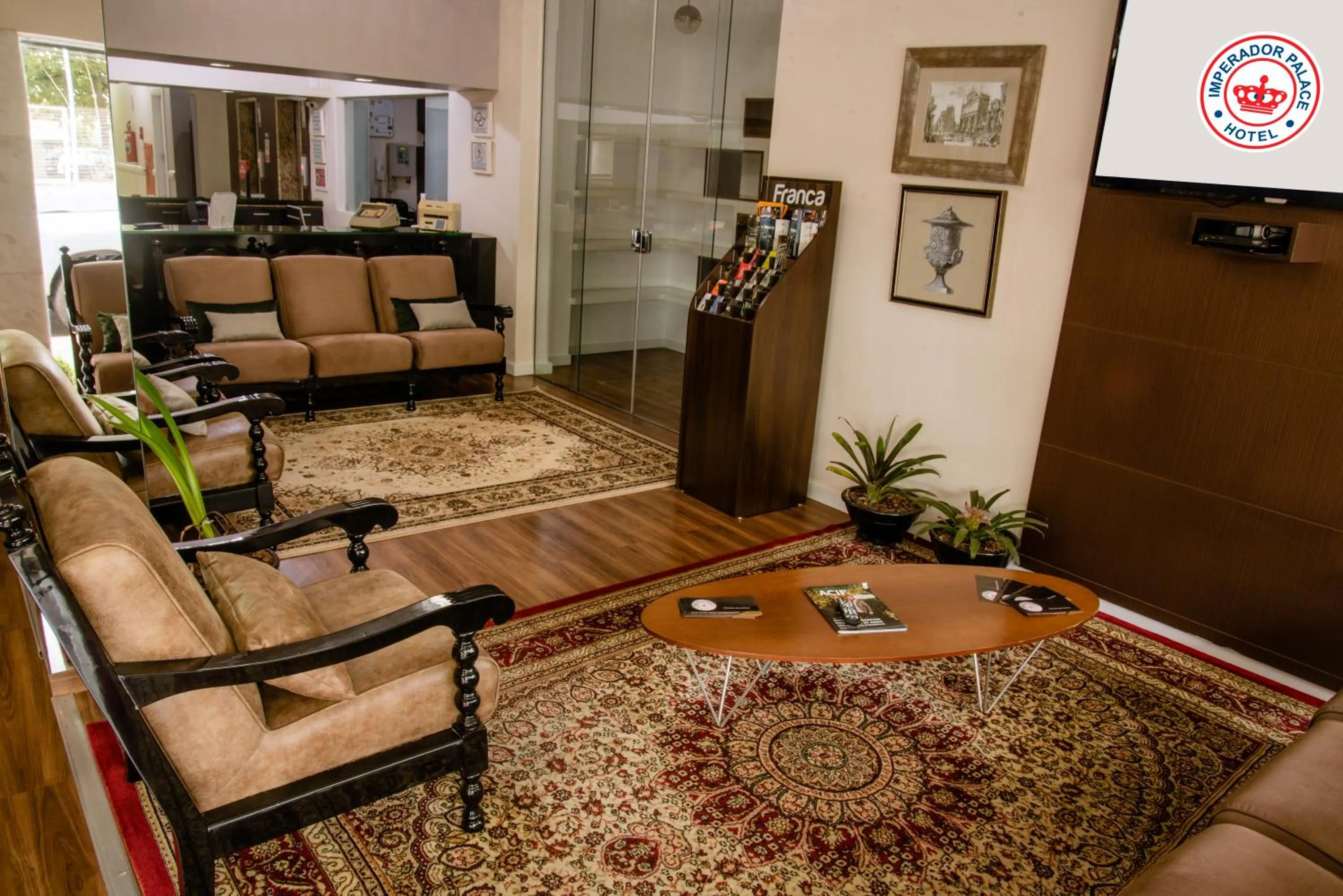 Lobby or reception in Imperador Palace Hotel Franca
