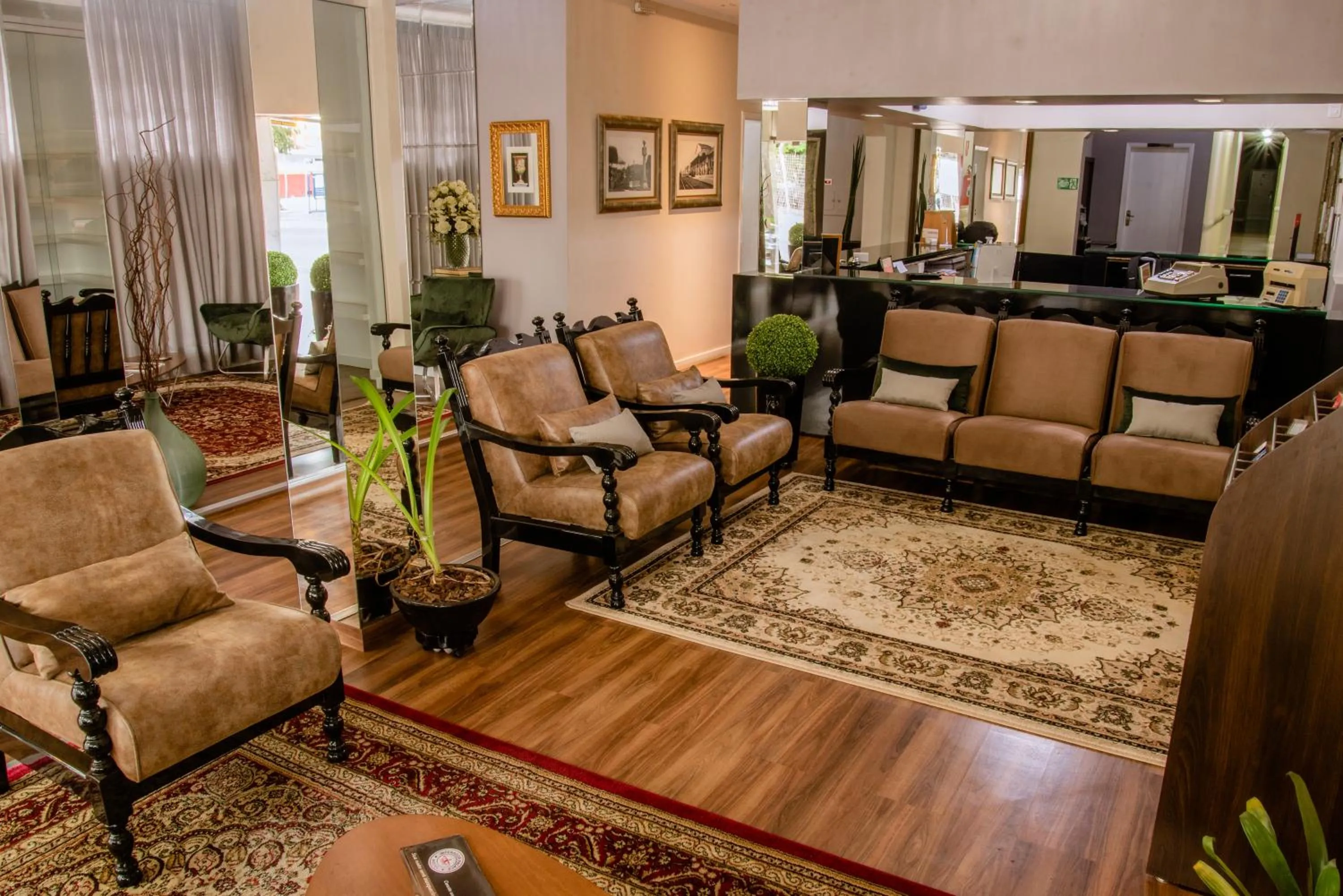 Lobby or reception in Imperador Palace Hotel Franca