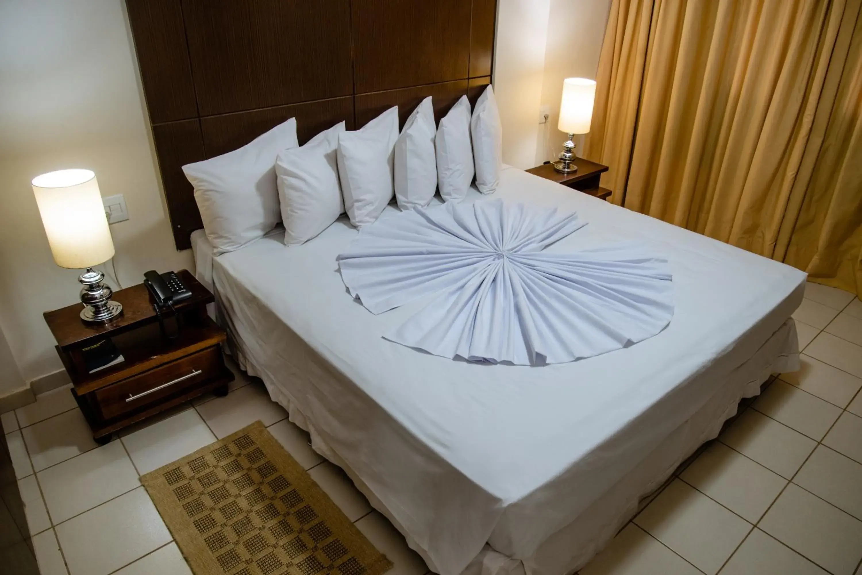 Bed in Imperador Palace Hotel Franca Bed in Imperador Palace Hotel Franca