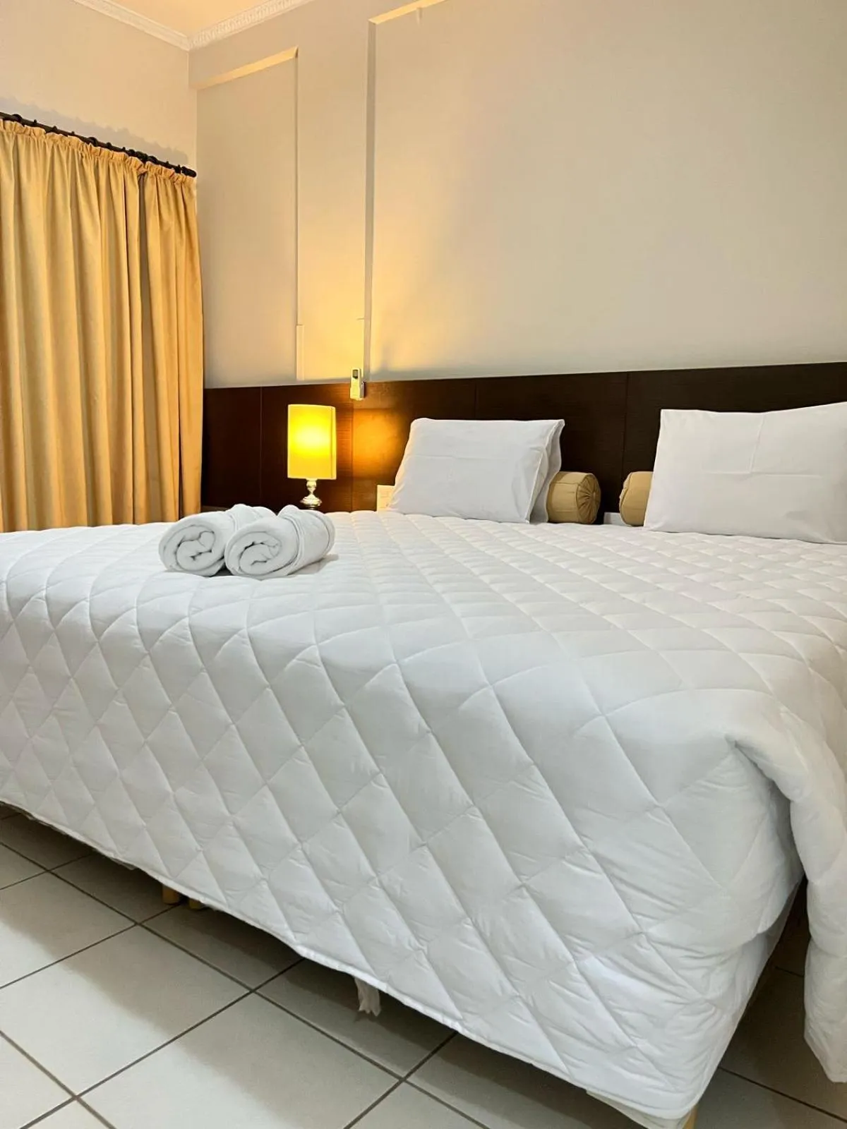 Bed in Imperador Palace Hotel Franca