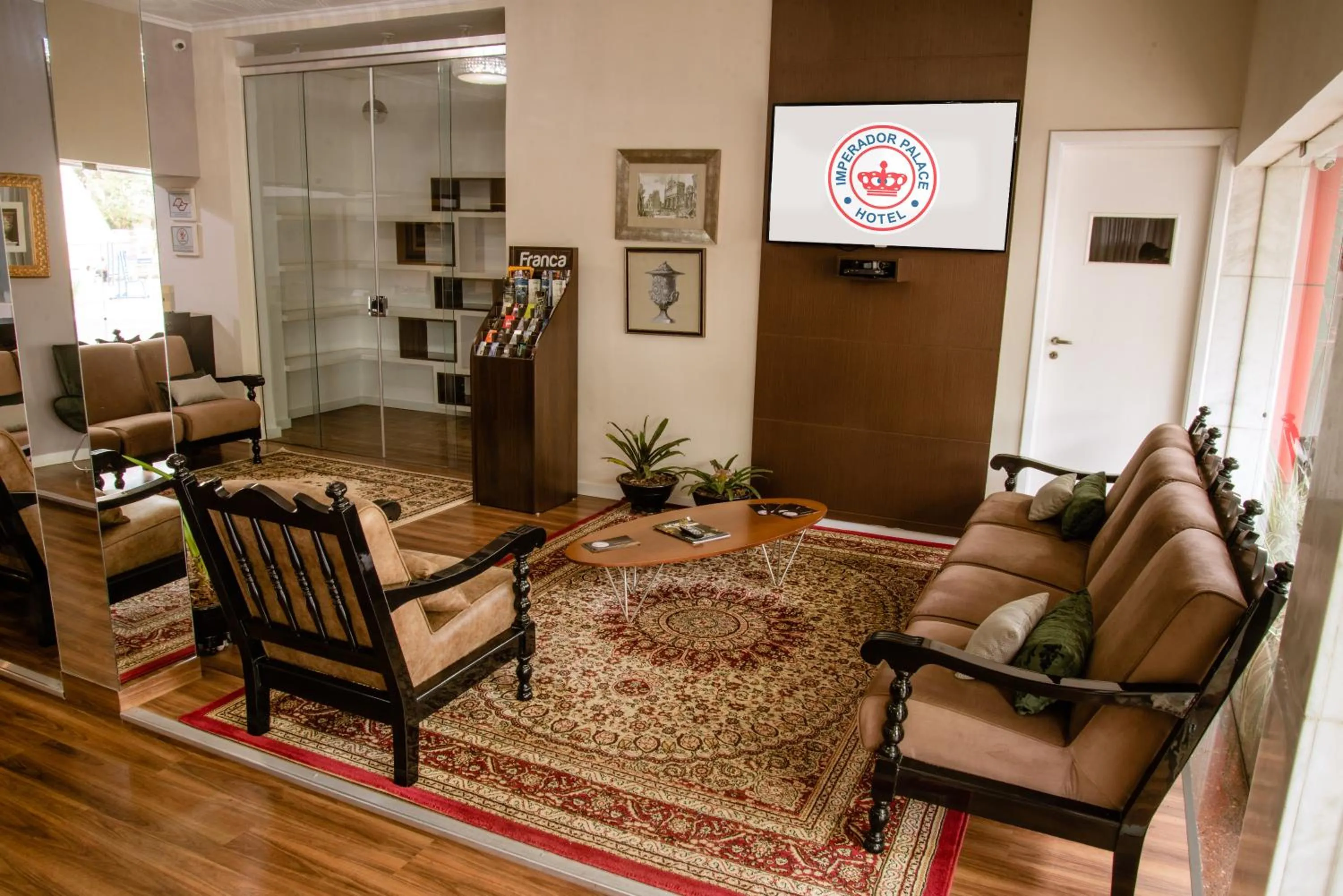 Lobby or reception in Imperador Palace Hotel Franca