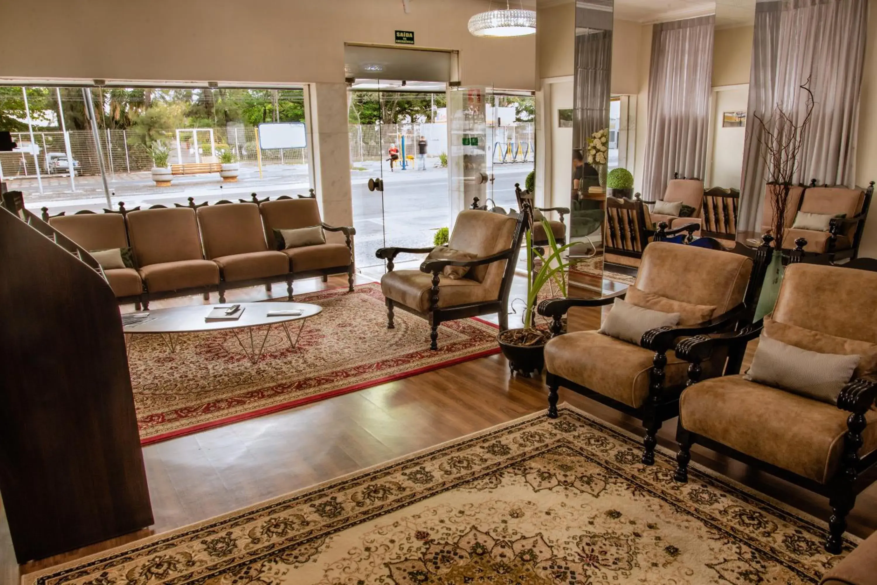 Lobby or reception in Imperador Palace Hotel Franca Lobby or reception in Imperador Palace Hotel Franca