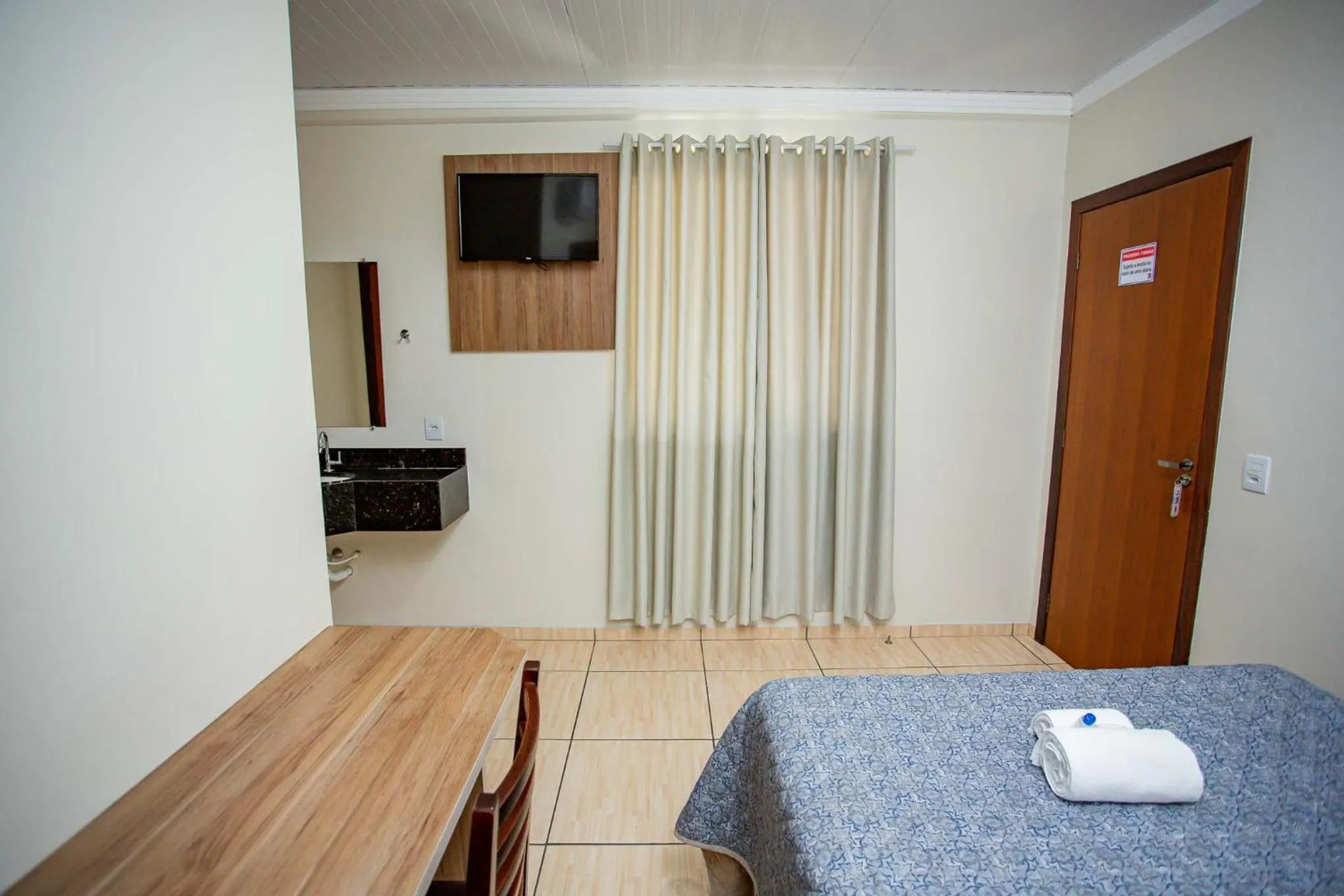 Bed in Hotel Zandoná