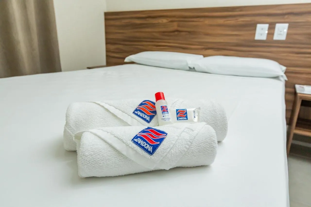 Bed in Hotel Zandoná