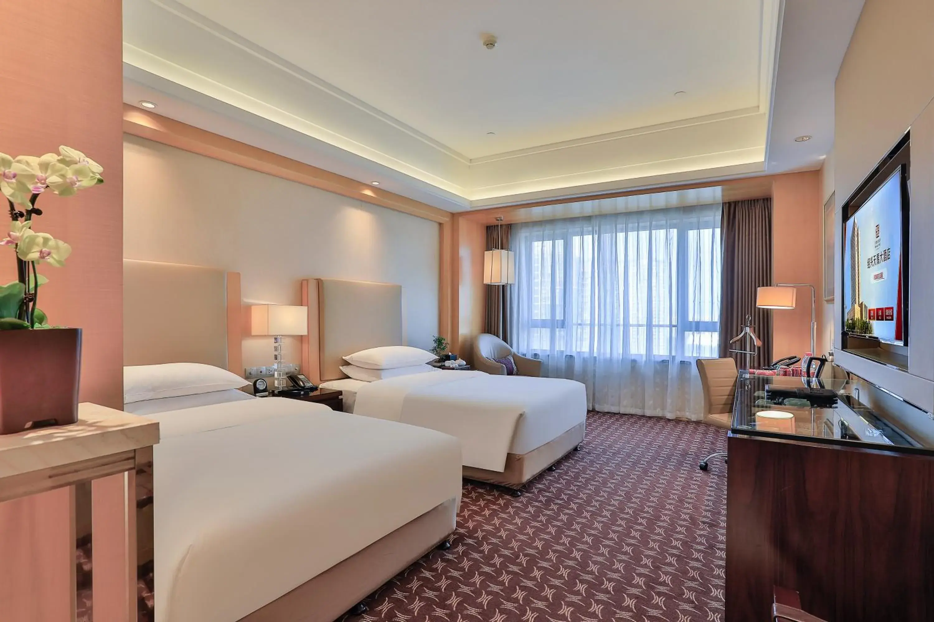 Superior Twin Room in Shaoxing Tianma Grand Hotel Superior Twin Room in Shaoxing Tianma Grand Hotel