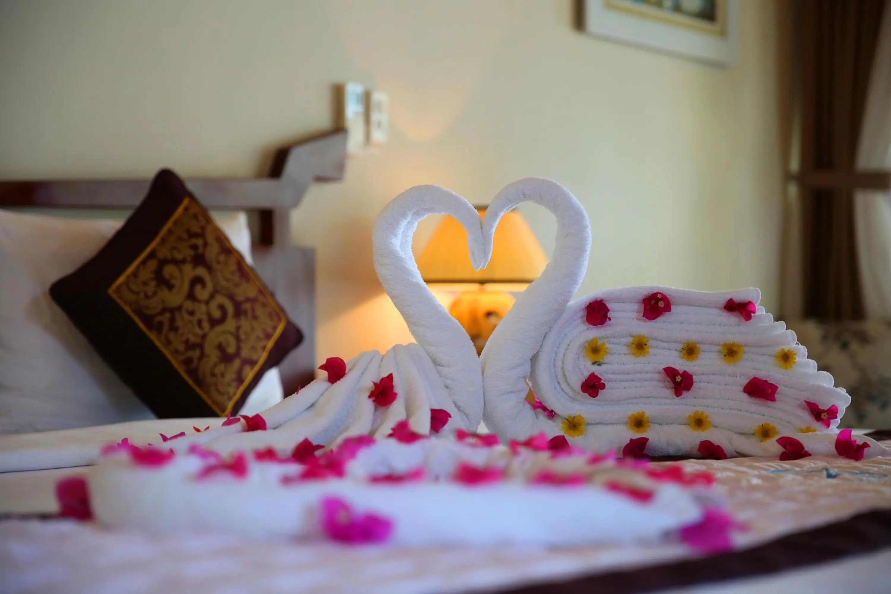Decorative detail, Bed in Tropicana Resort Phu Quoc