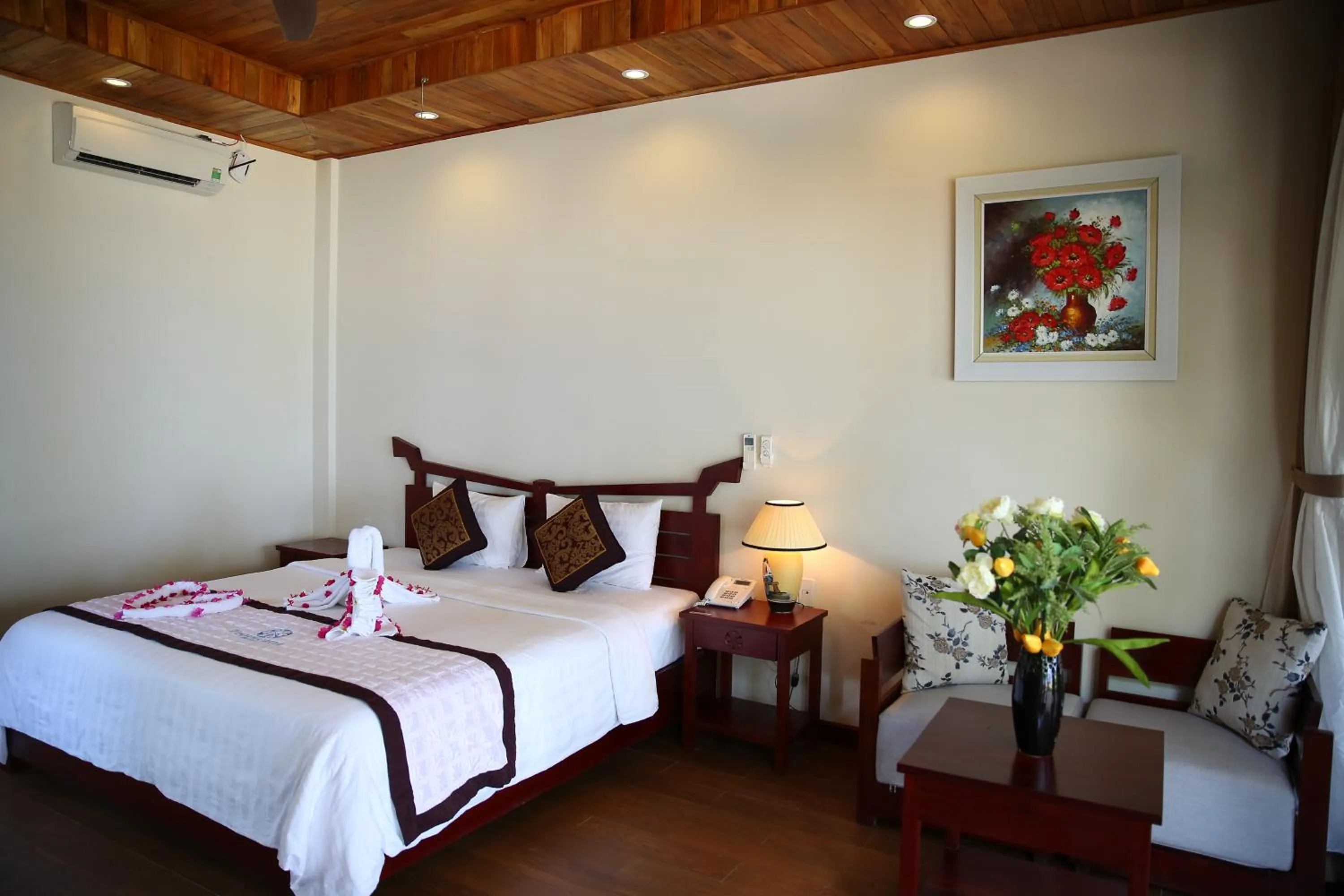 Bed in Tropicana Resort Phu Quoc