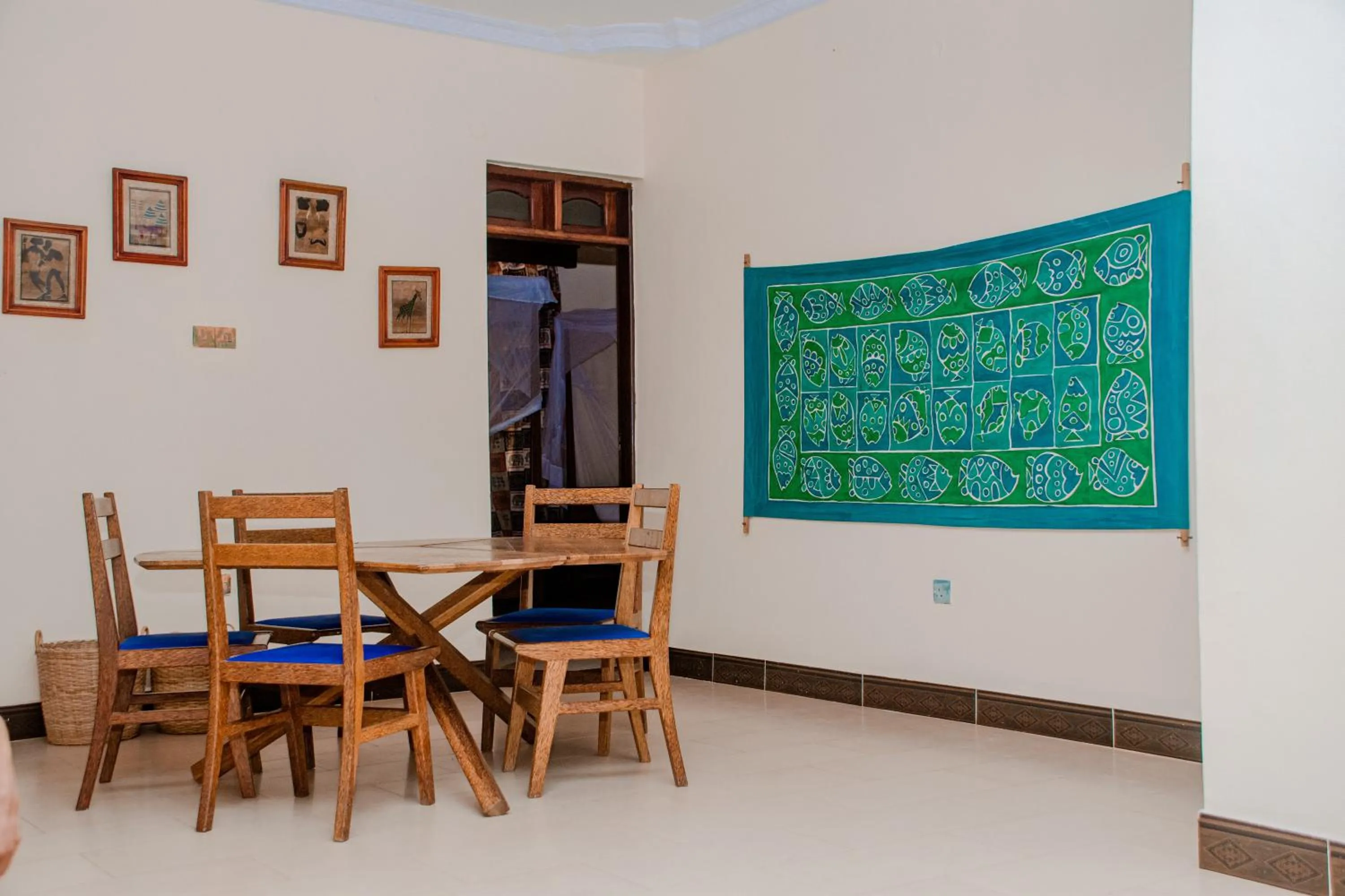 Dining area in Mnarani Beach Cottages