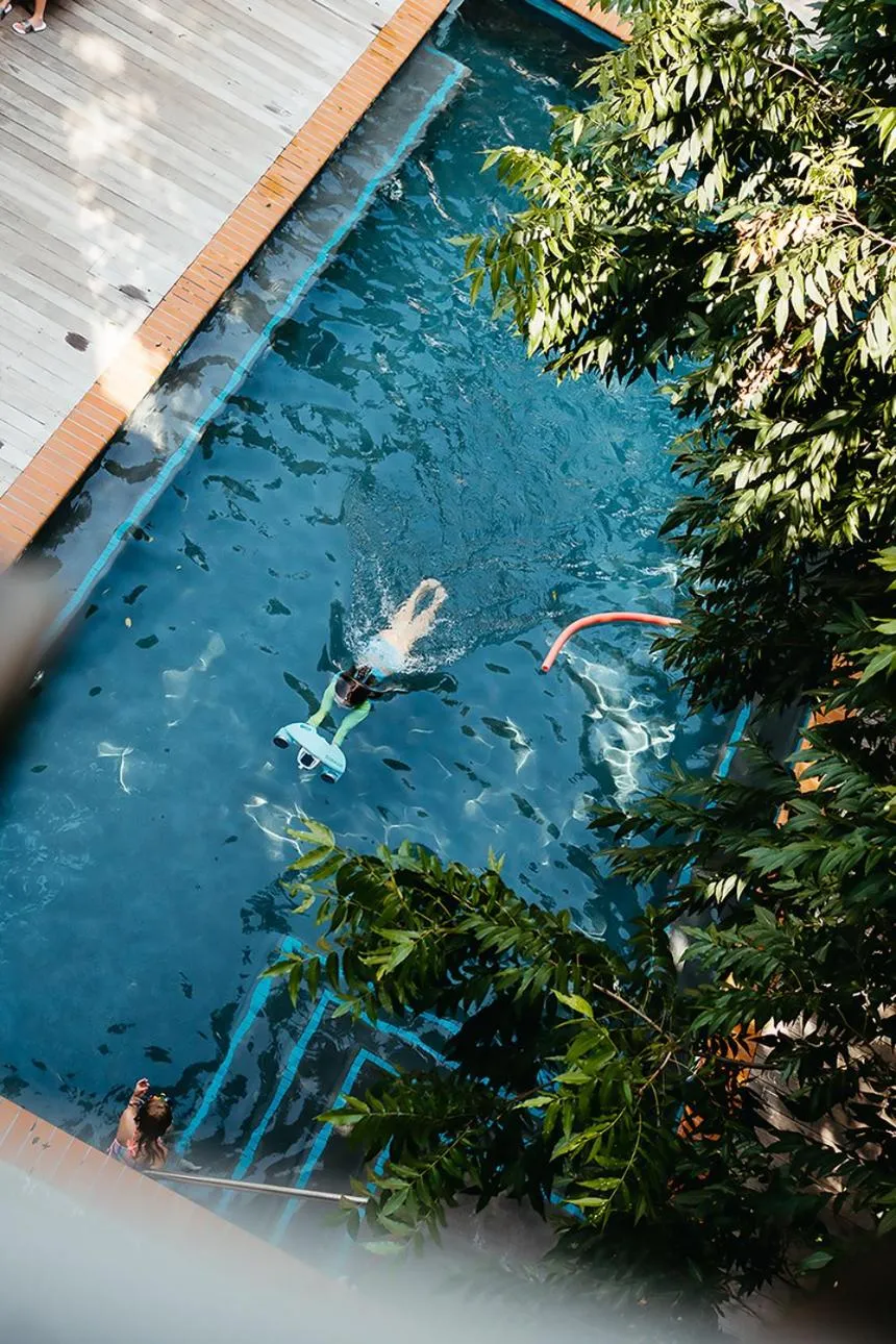 Pool view in The Carpenter Hotel