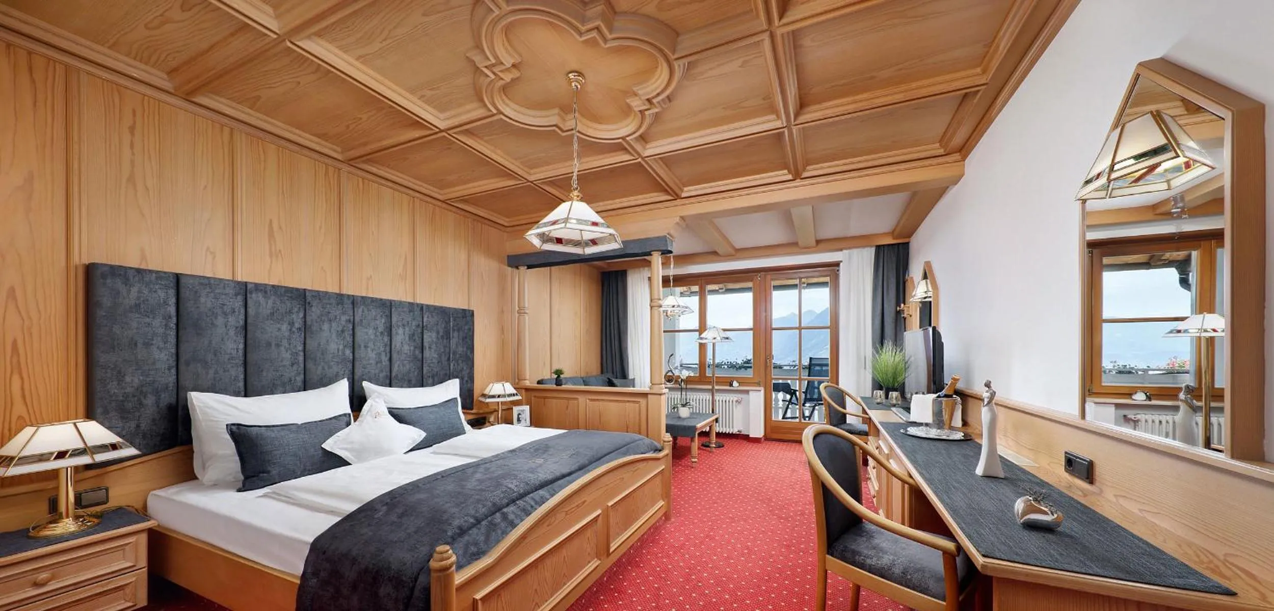 Bed in Panorama Vital Hotel Rimmele