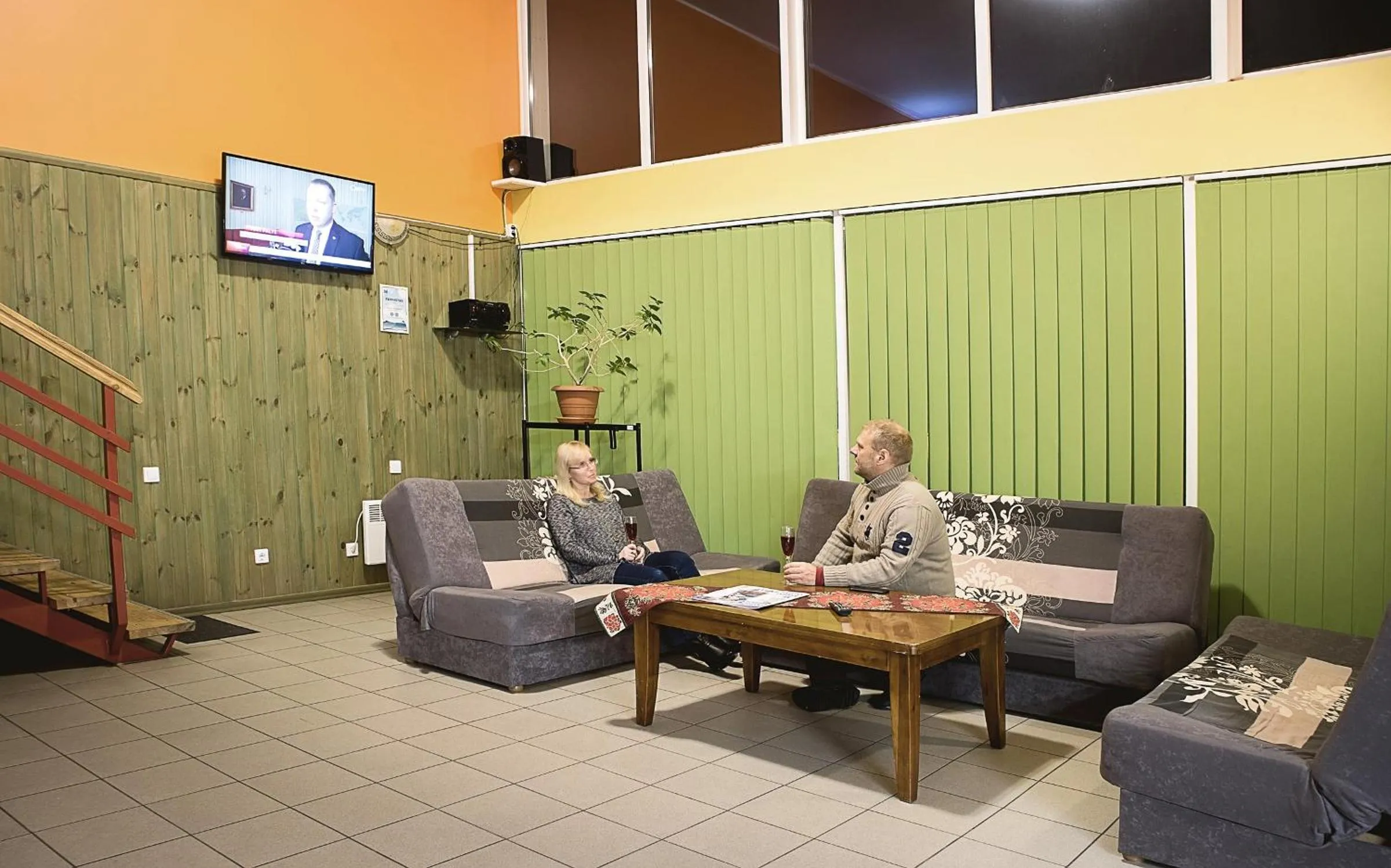 Communal lounge/ TV room in Valaste Puhkeküla