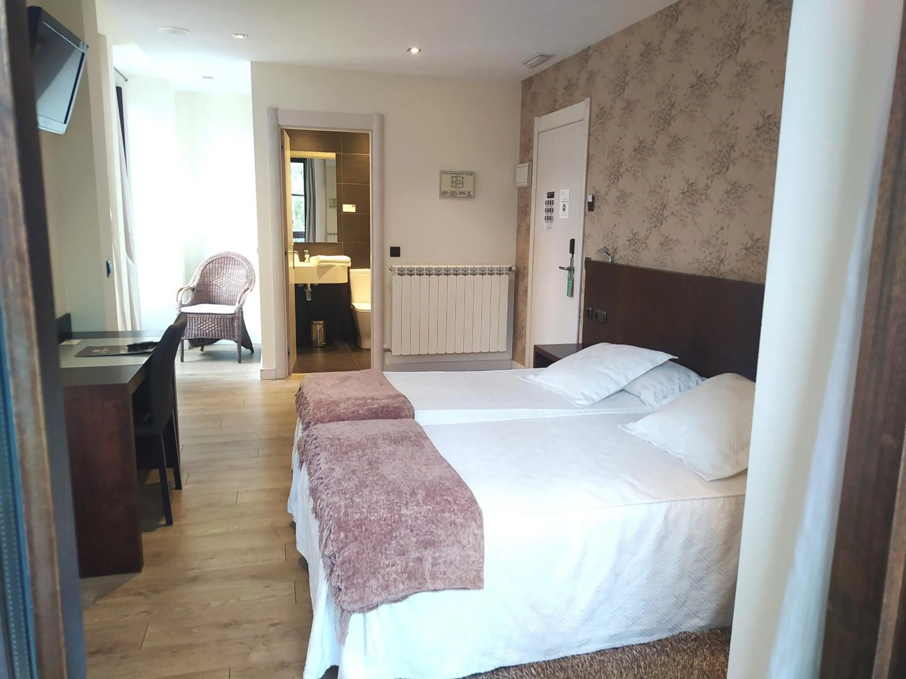 Bed in Hotel Villa Marrón