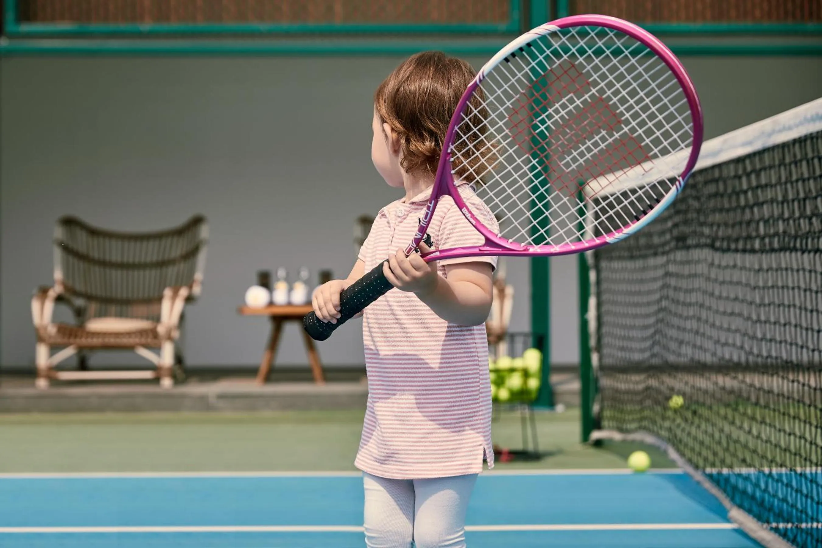 Tennis court in Capella Tufu Bay, Hainan