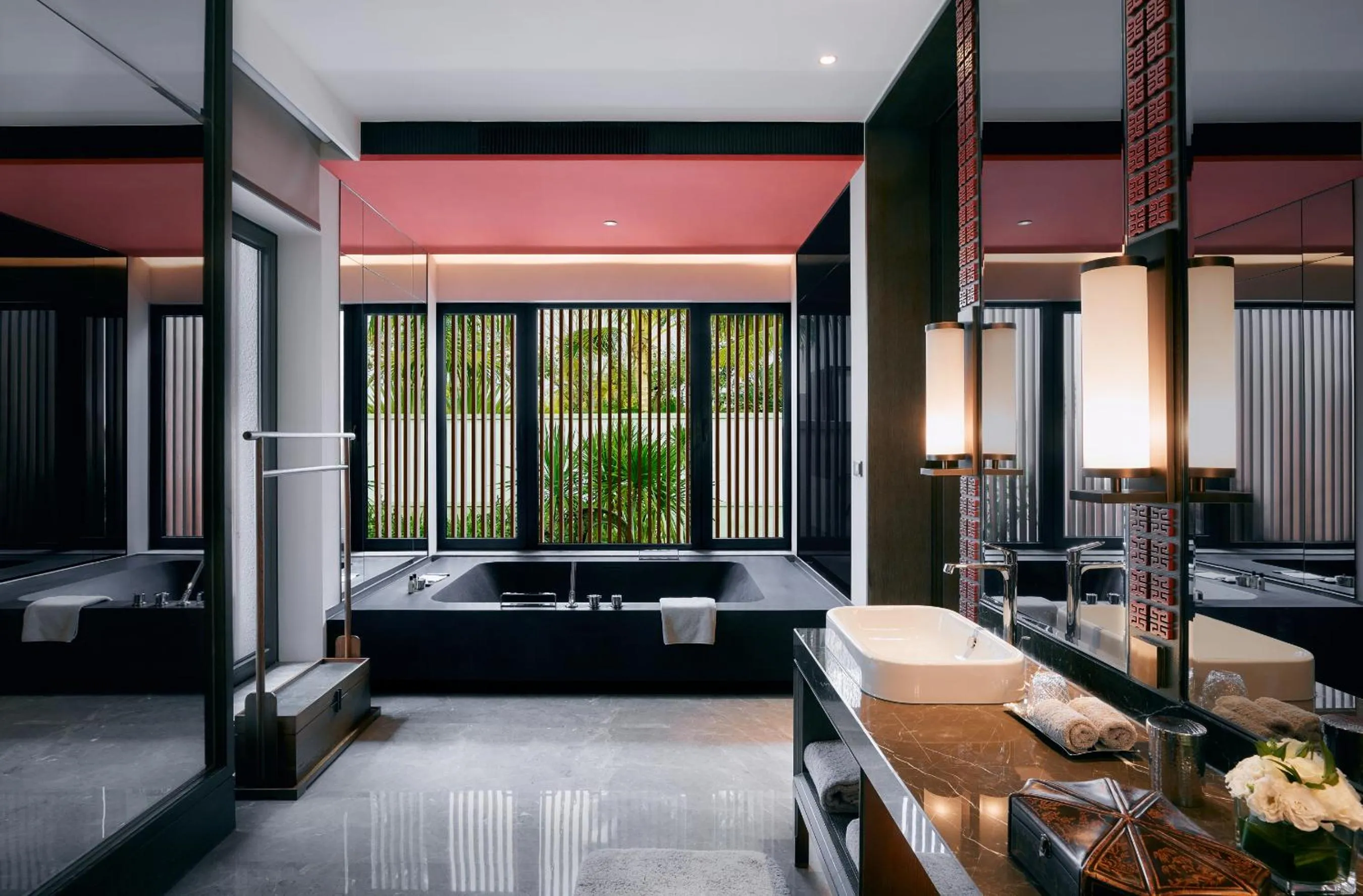 Bathroom in Capella Tufu Bay, Hainan