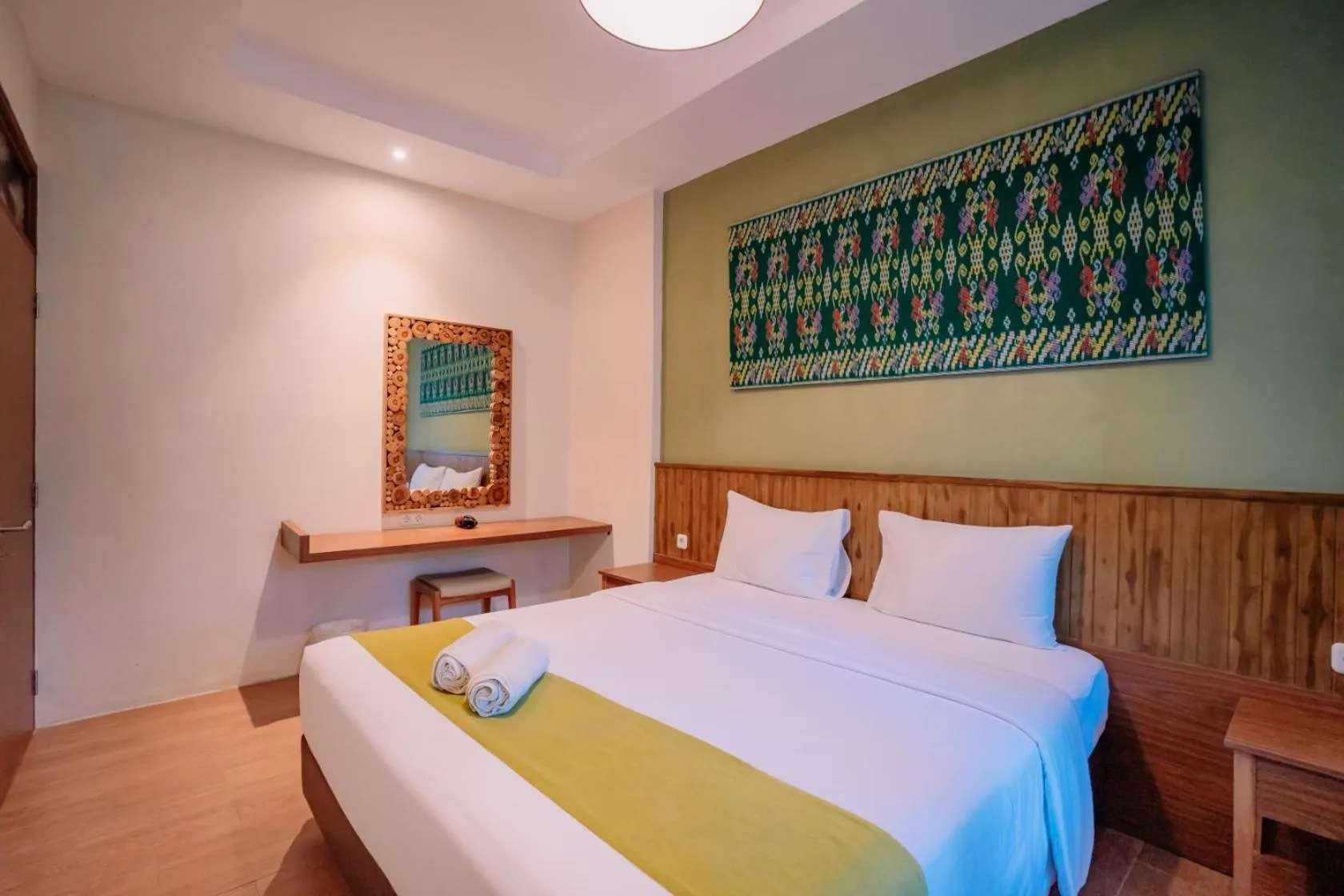 Bedroom, Bed in Mutiara Carita Cottages