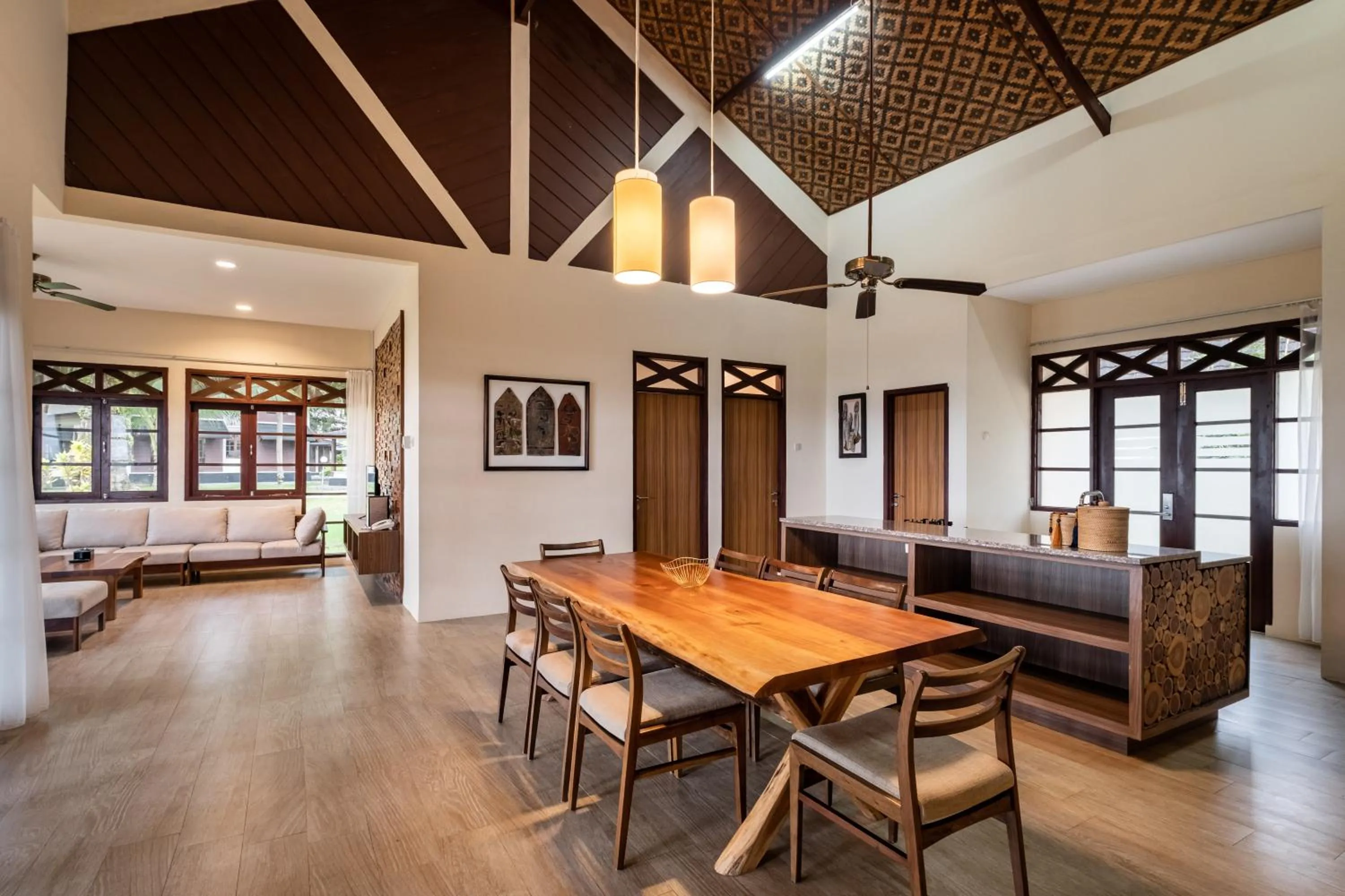 Living room in Mutiara Carita Cottages