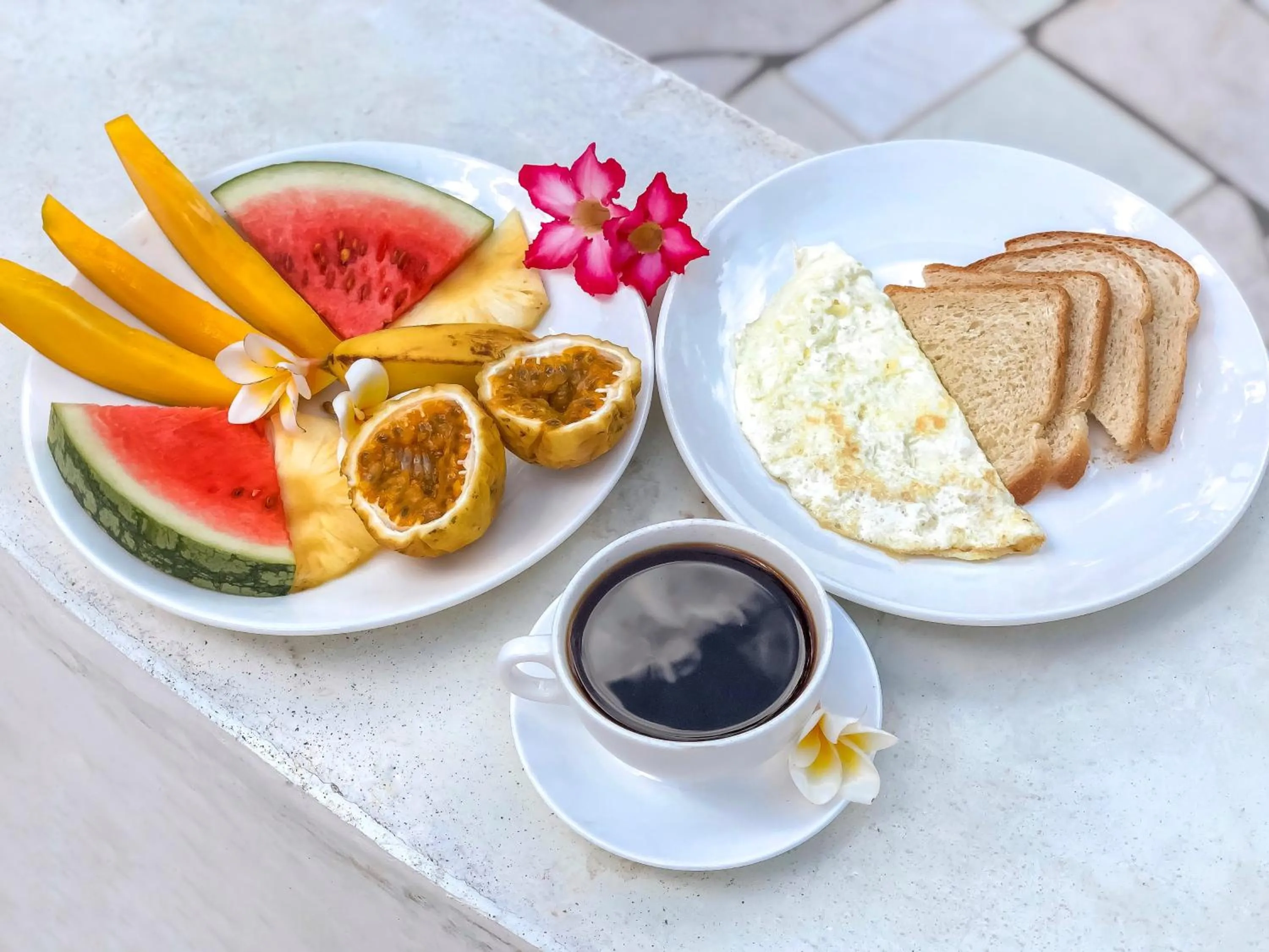 Food close-up in Papaya Guest House Nungwi