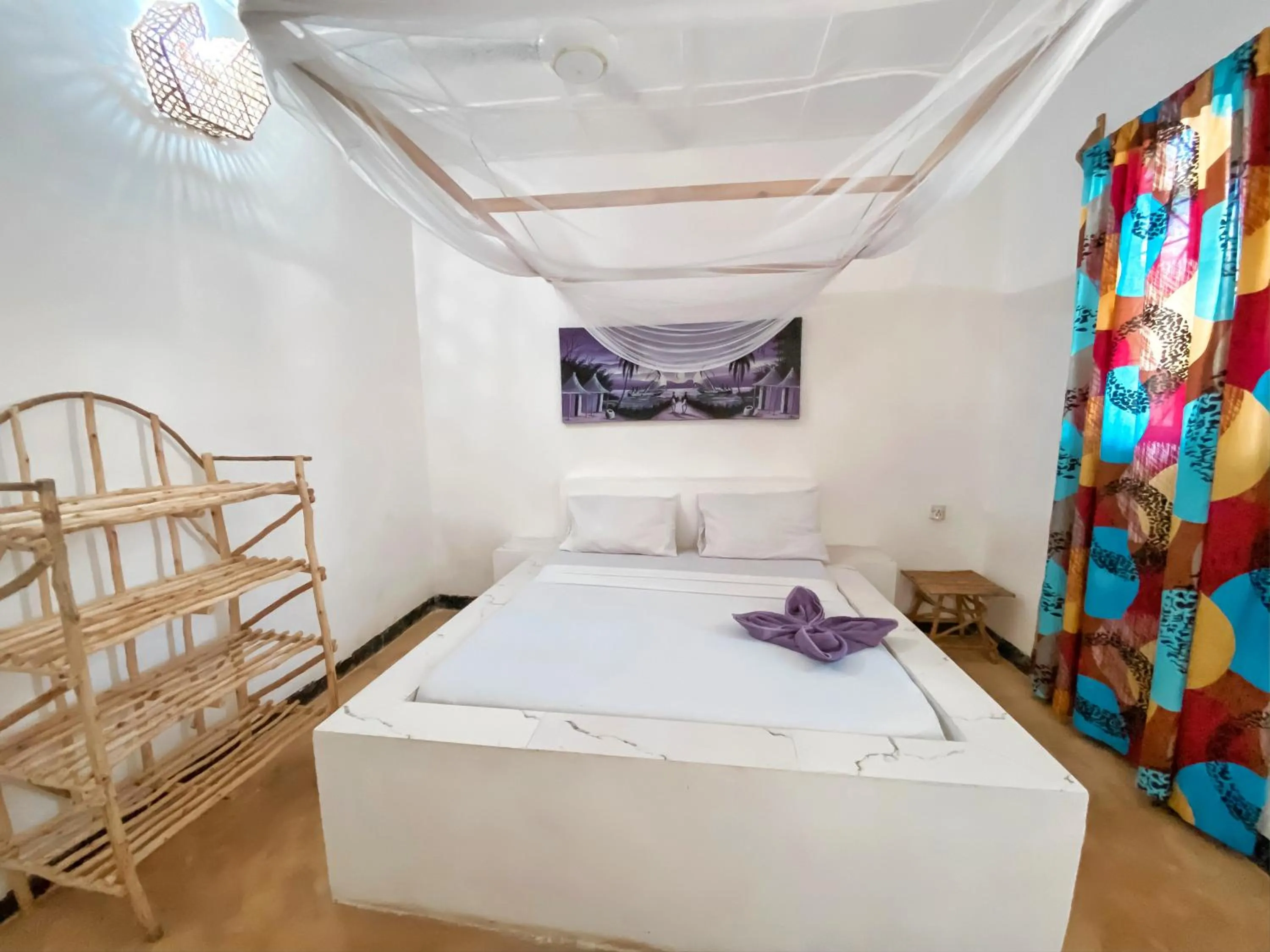 Bed in Papaya Guest House Nungwi