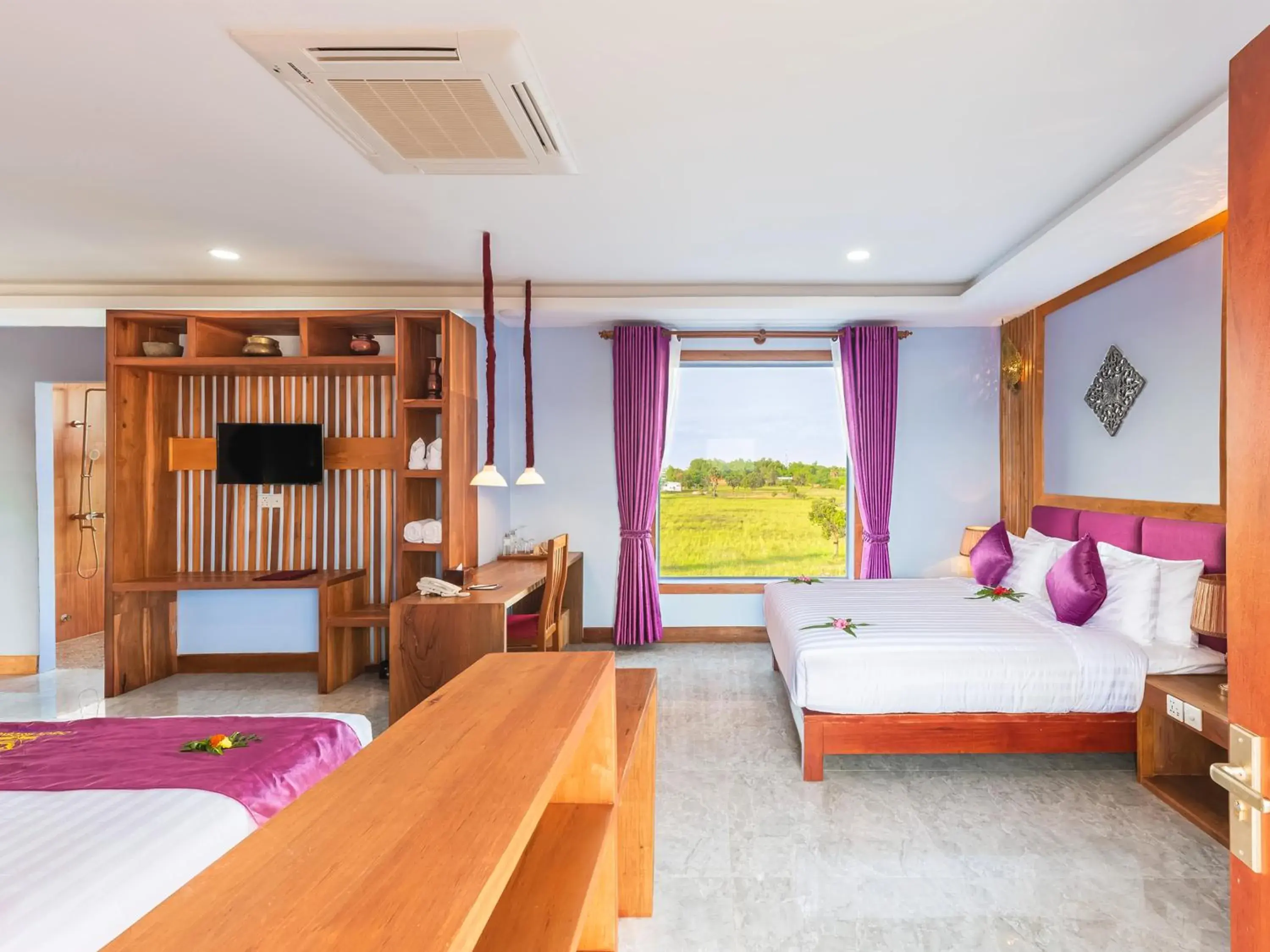 View (from property/room), Bed in Cheata Residence View (from property/room), Bed in Cheata Residence