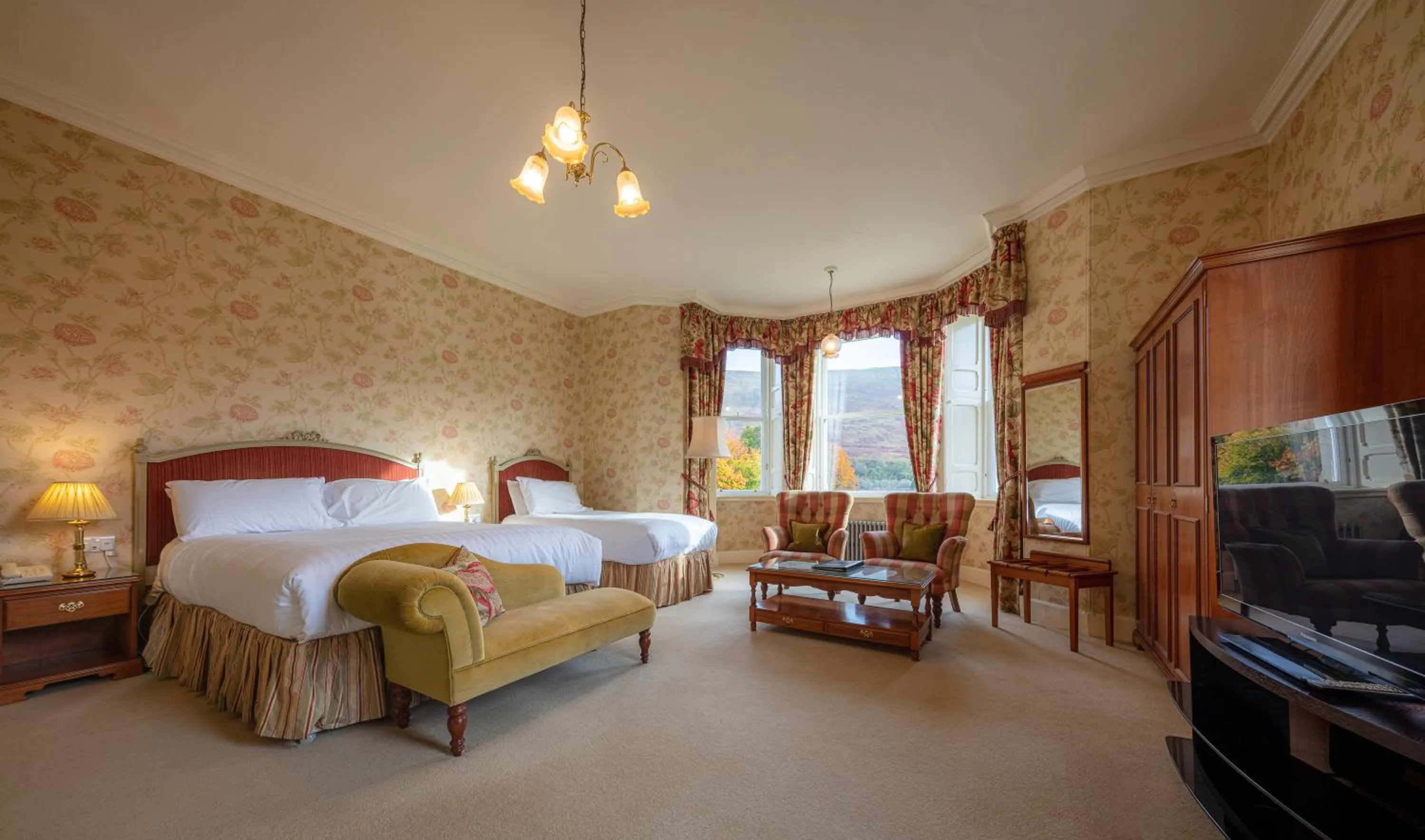 Photo of the whole room, Bed in Glengarry Castle Hotel