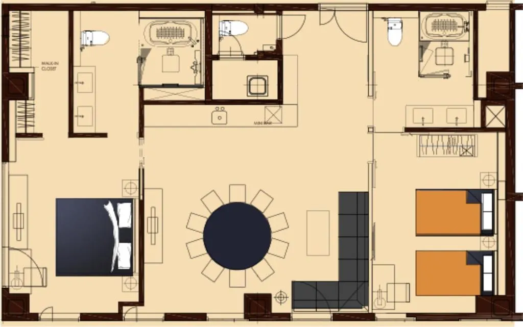 Floor plan in T Hotel Ryuoo