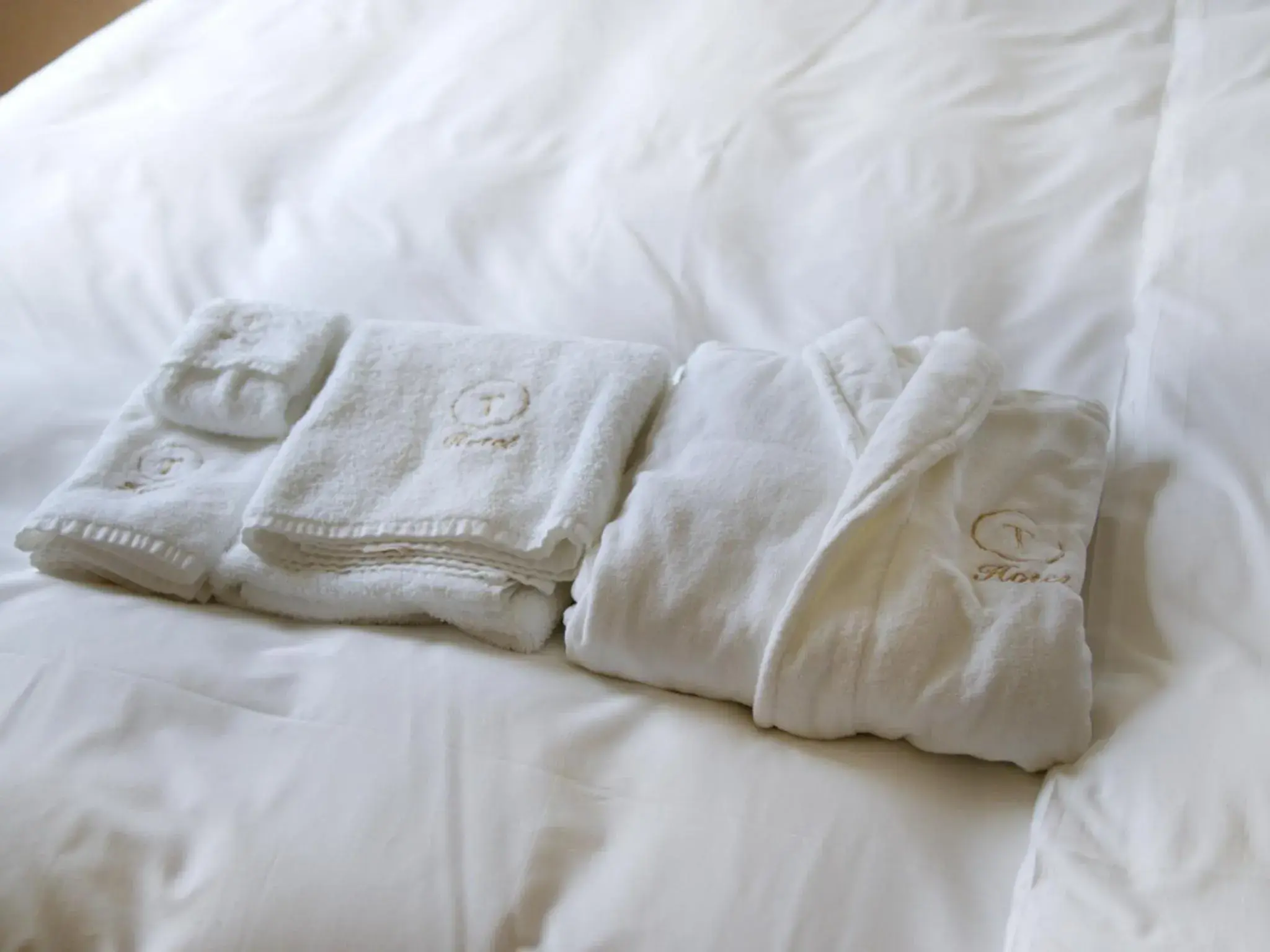 towels, Bed in T Hotel Ryuoo towels, Bed in T Hotel Ryuoo