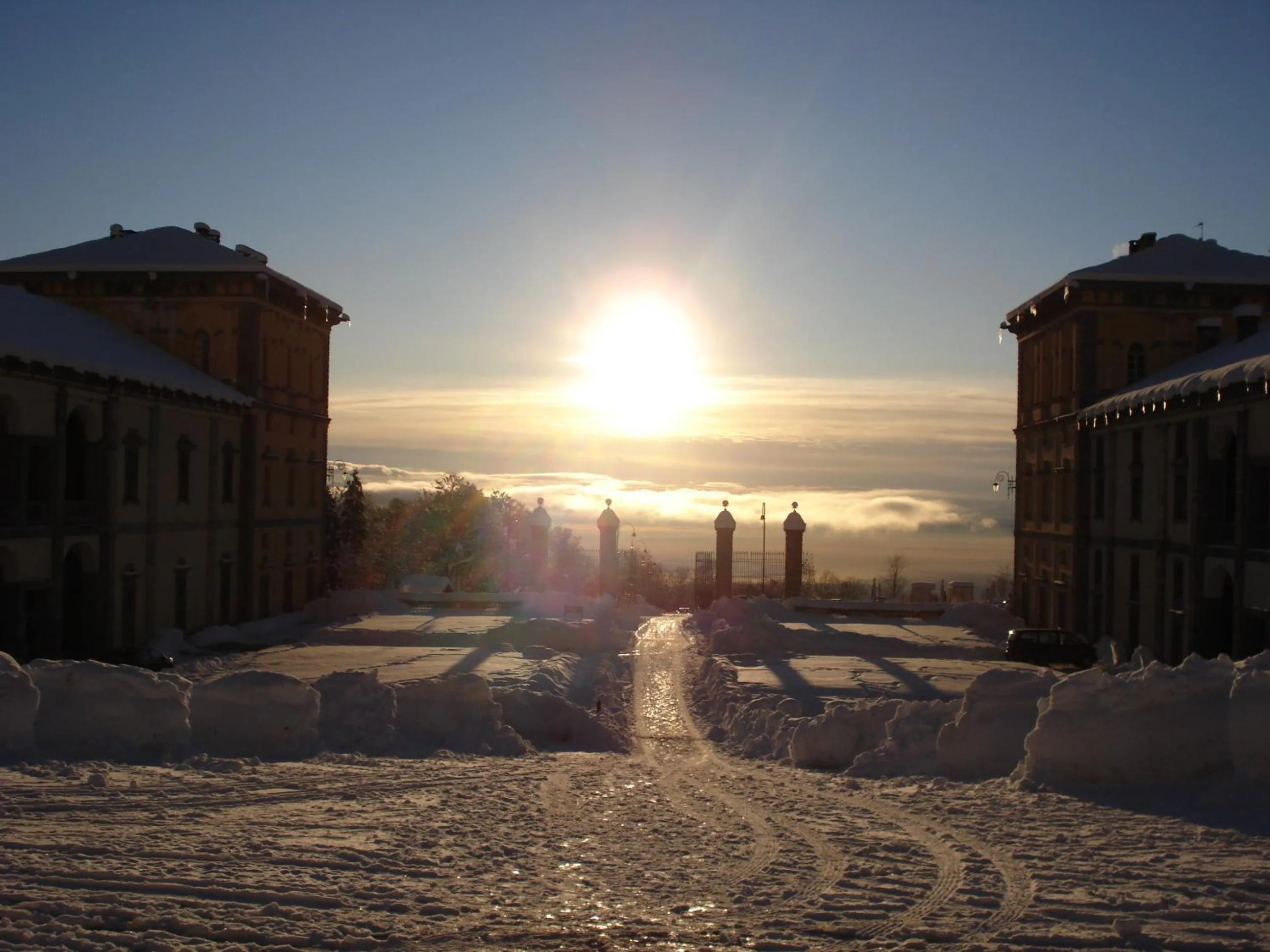 Sunset in Santuario di Oropa