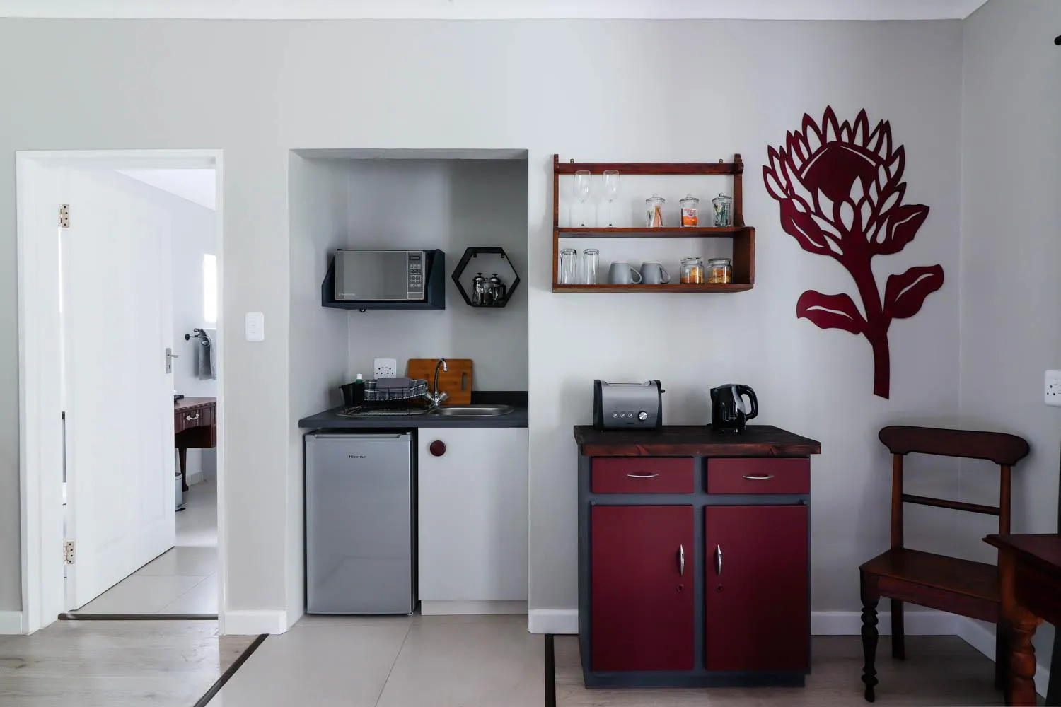 Kitchen or kitchenette in Arbour1 Guesthouse