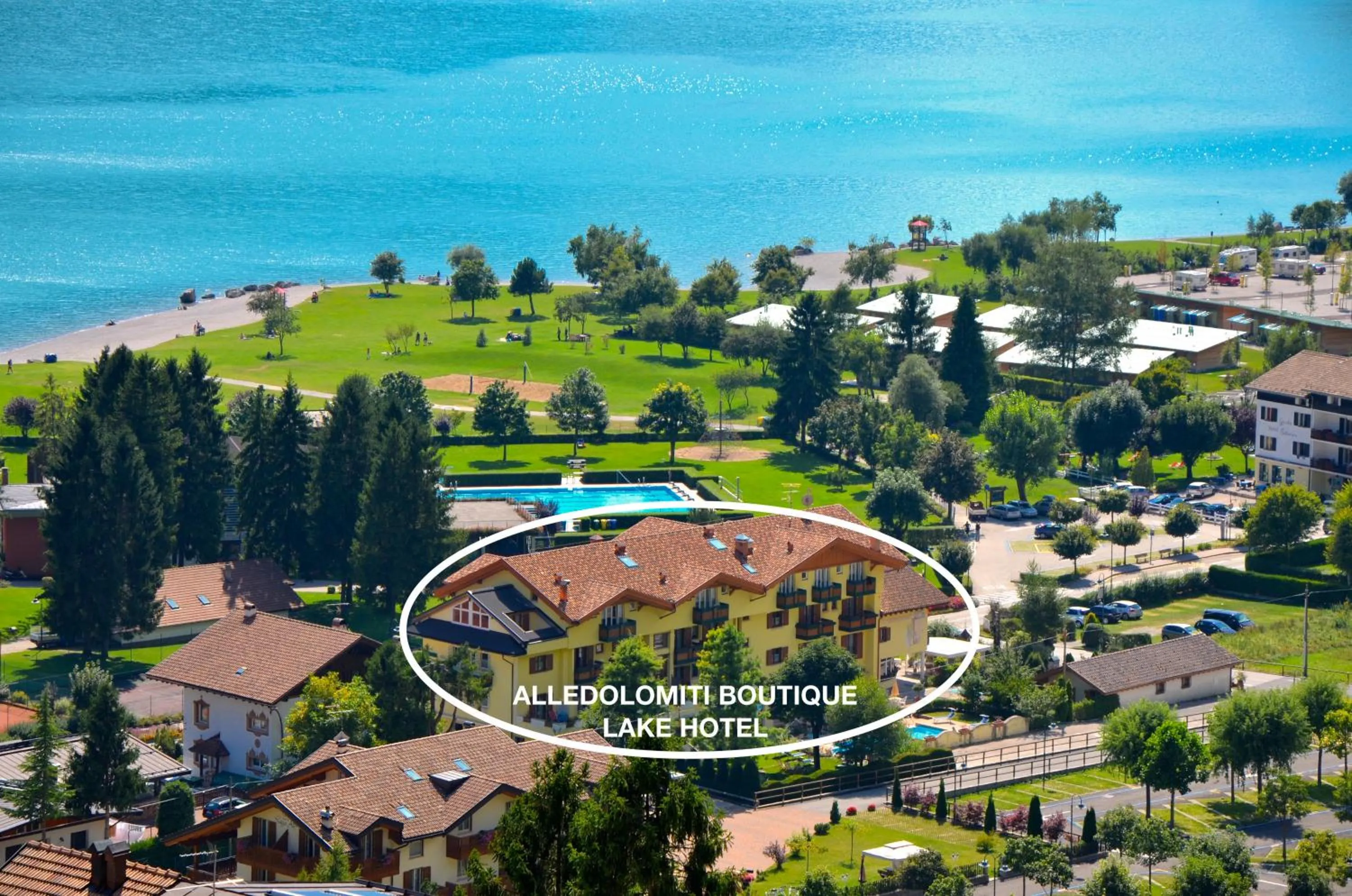 Bird's eye view in Alledolomiti Boutique Lake Hotel - Adults friendly