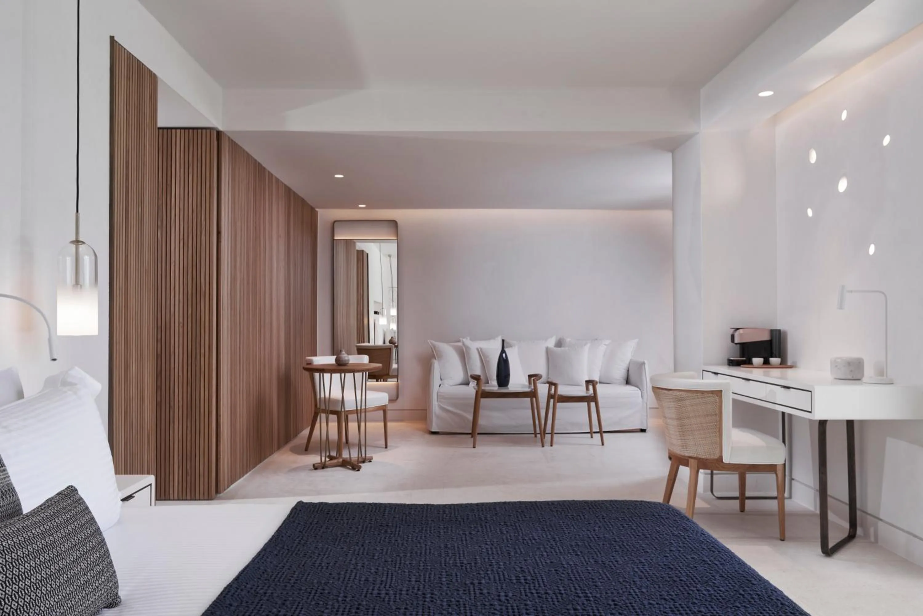 Living room, Bed in The Island Concept Luxury Boutique Hotel Heated Pool