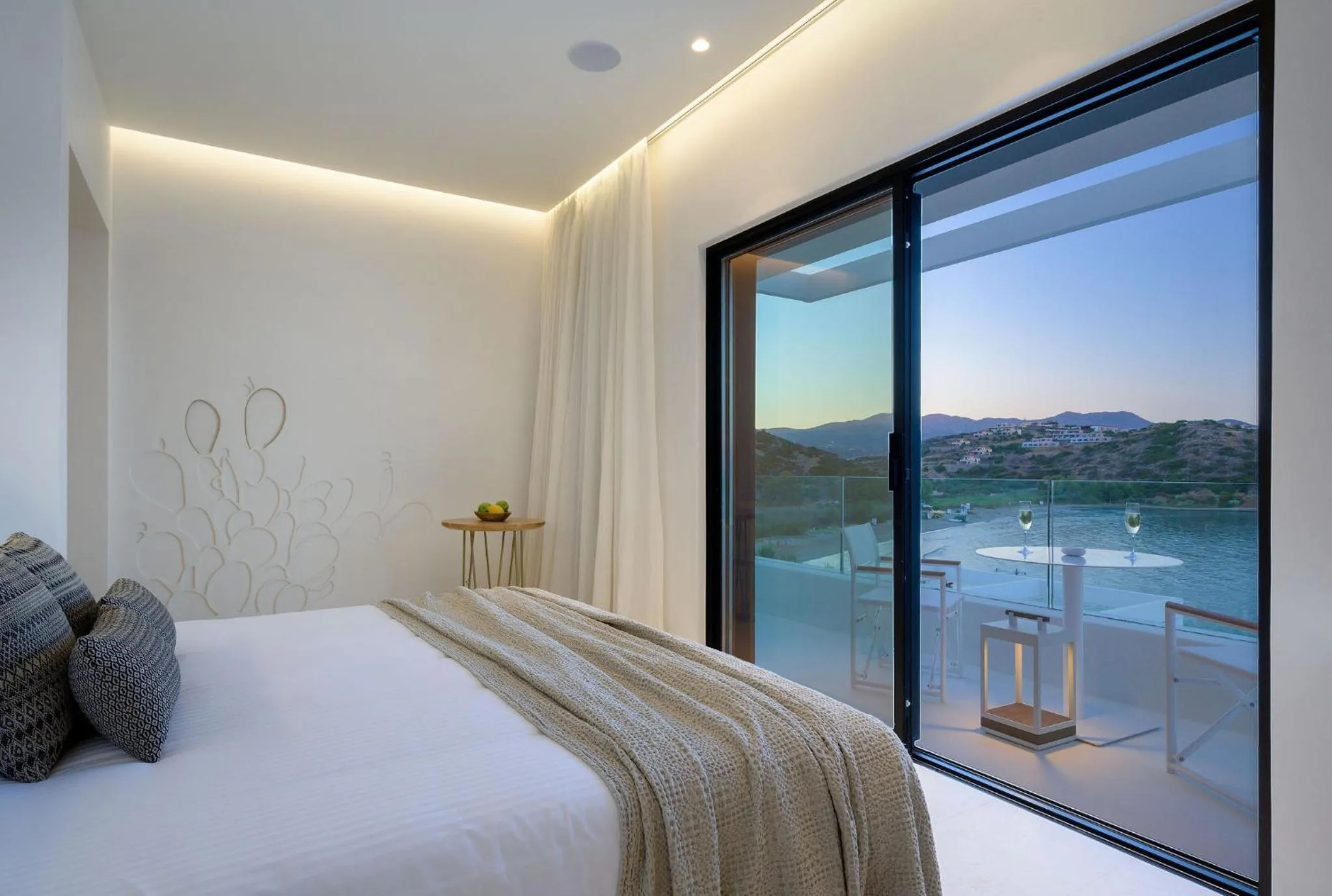 Bedroom, Bed in The Island Concept Luxury Boutique Hotel Heated Pool