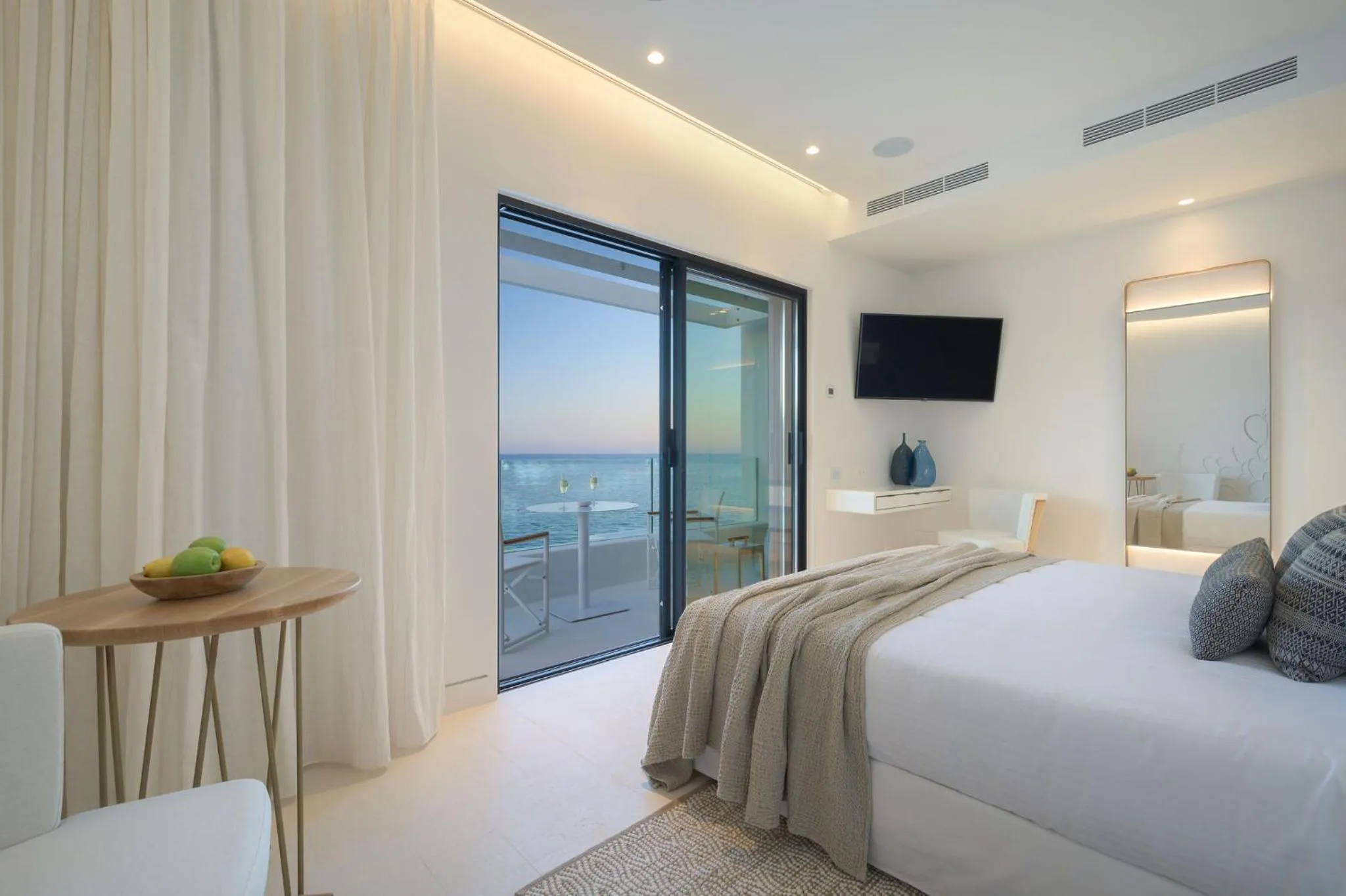 Bedroom, Bed in The Island Concept Luxury Boutique Hotel Heated Pool
