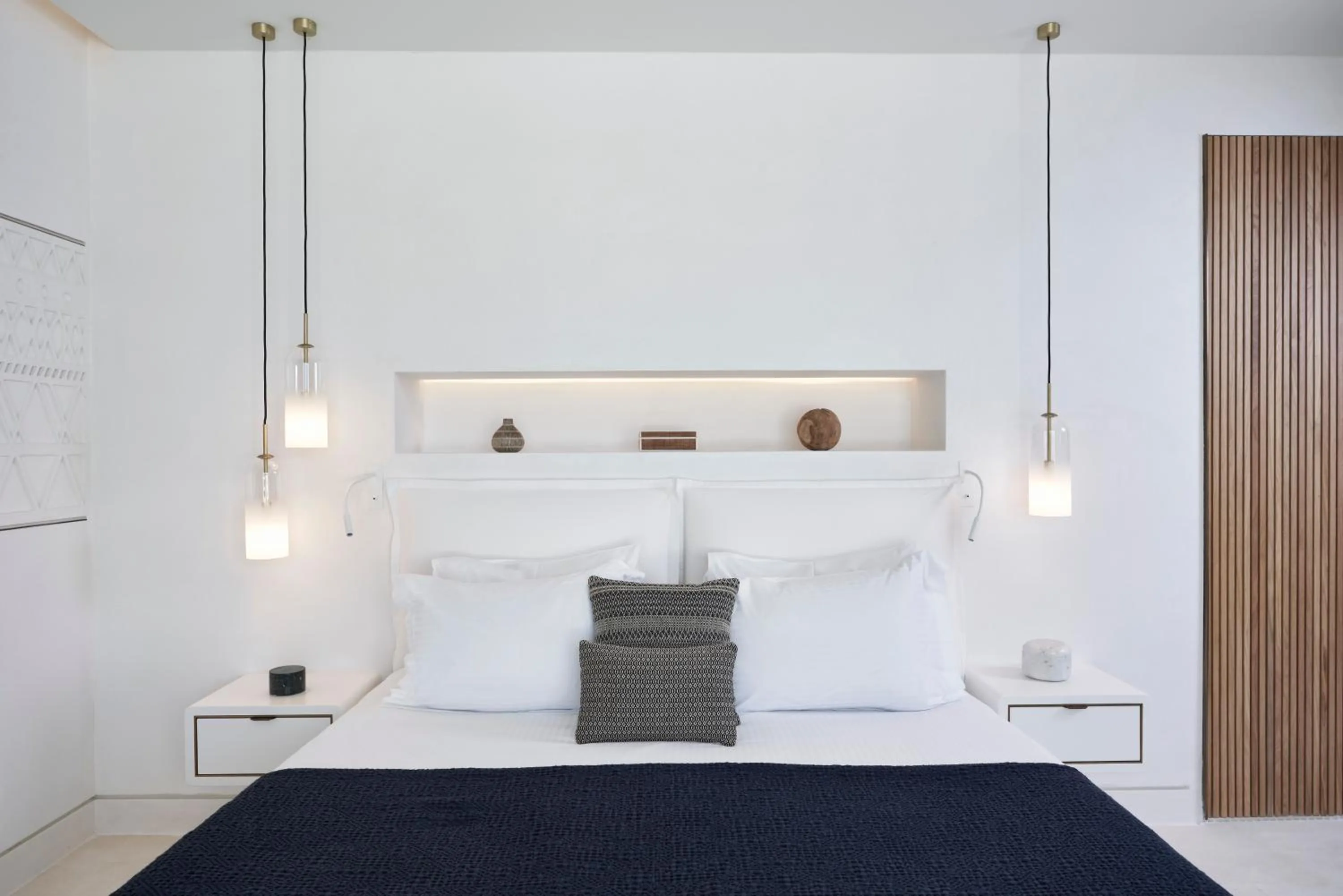 Bedroom, Bed in The Island Concept Luxury Boutique Hotel Heated Pool