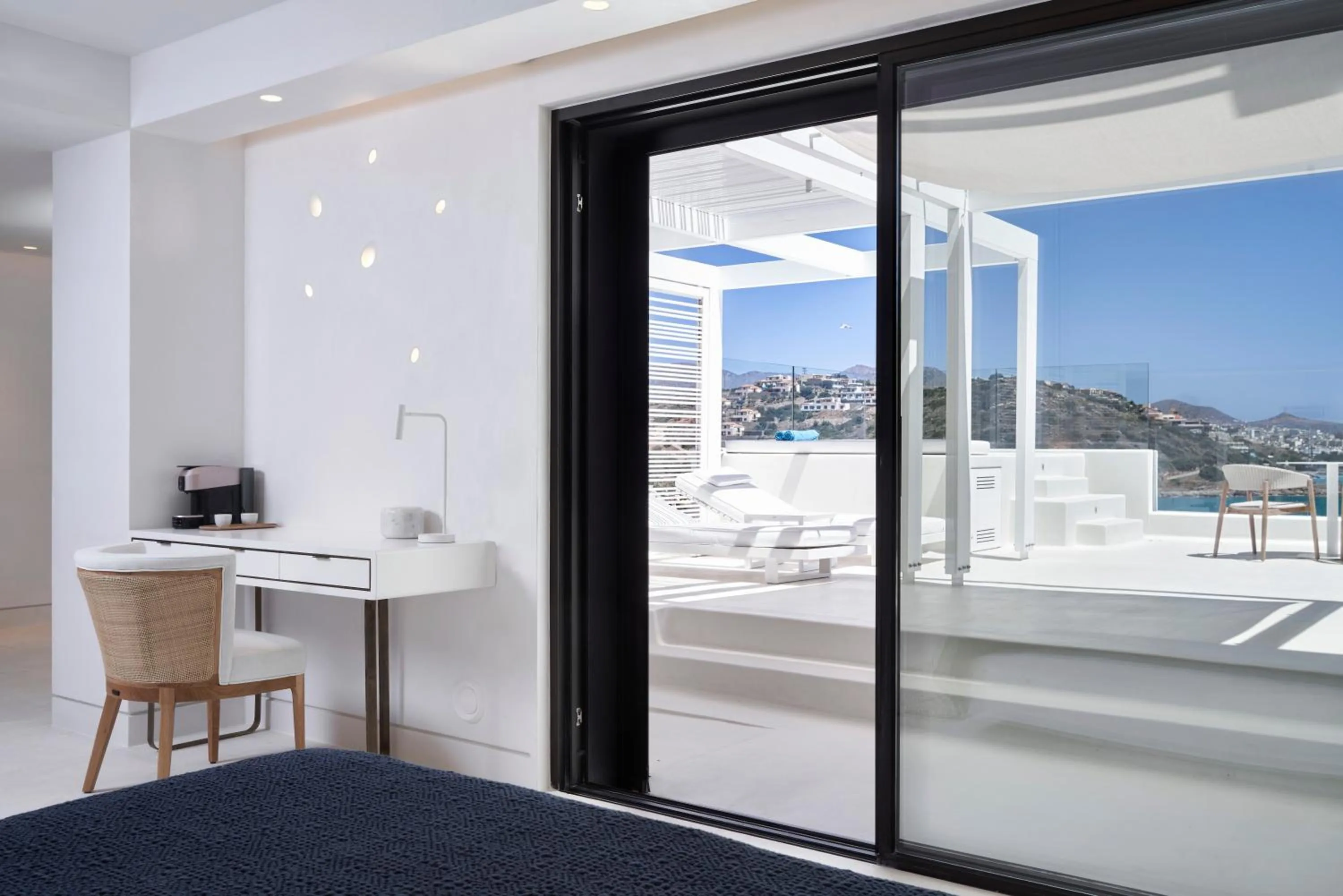 Bedroom, Bed in The Island Concept Luxury Boutique Hotel Heated Pool